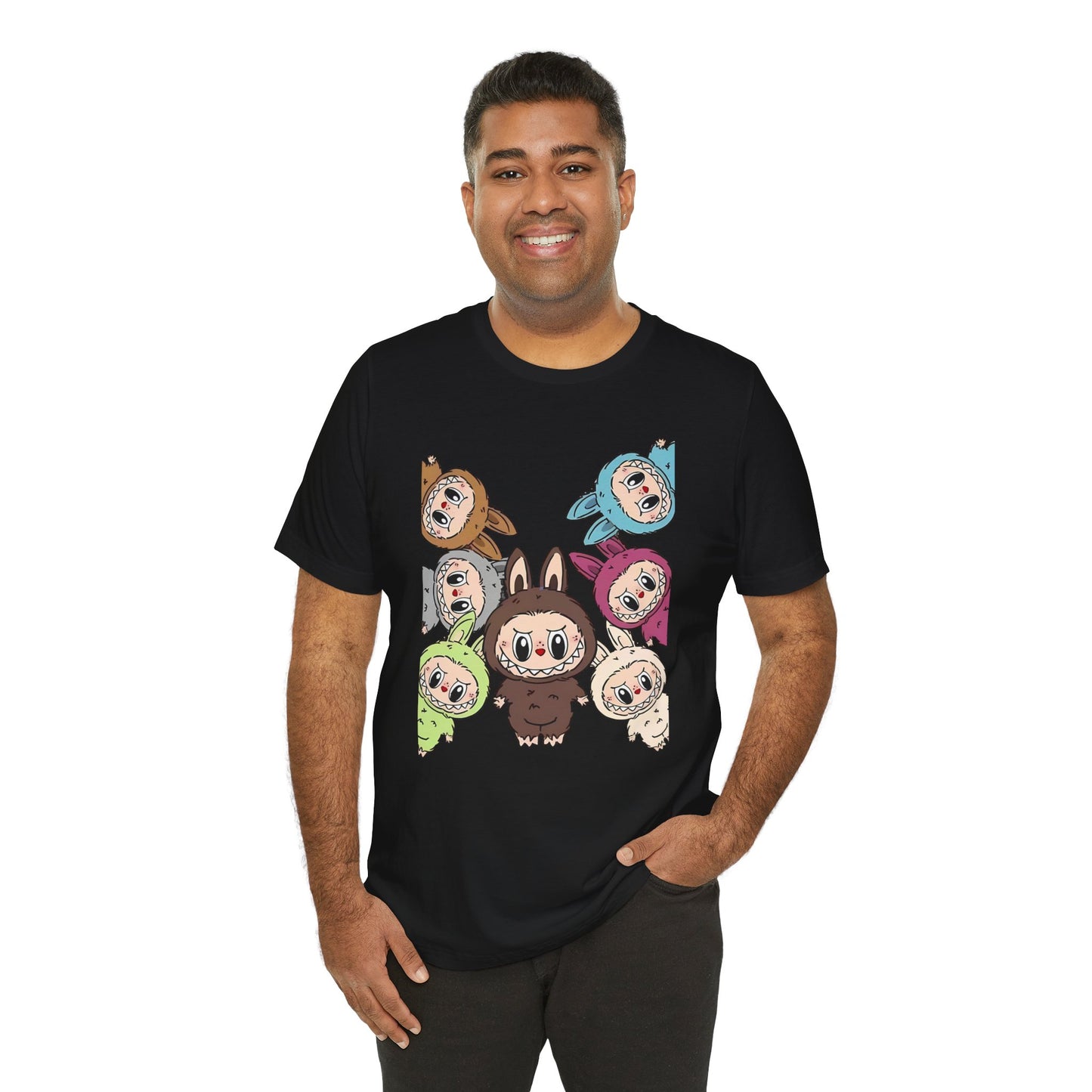 Cute Character Tee, Unisex Graphic T-Shirt, Fun Casual Wear, Trendy Tee, Playful Everyday Outfit