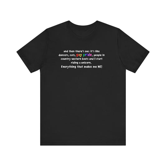 ME! Swiftie Pride - butterfly wings back -Unisex Jersey Short Sleeve Tee