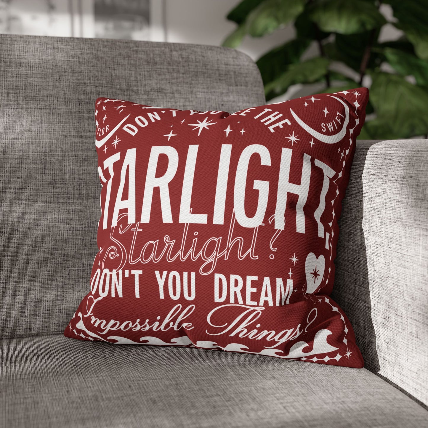 Starlight Polyester Square PILLOWCASE