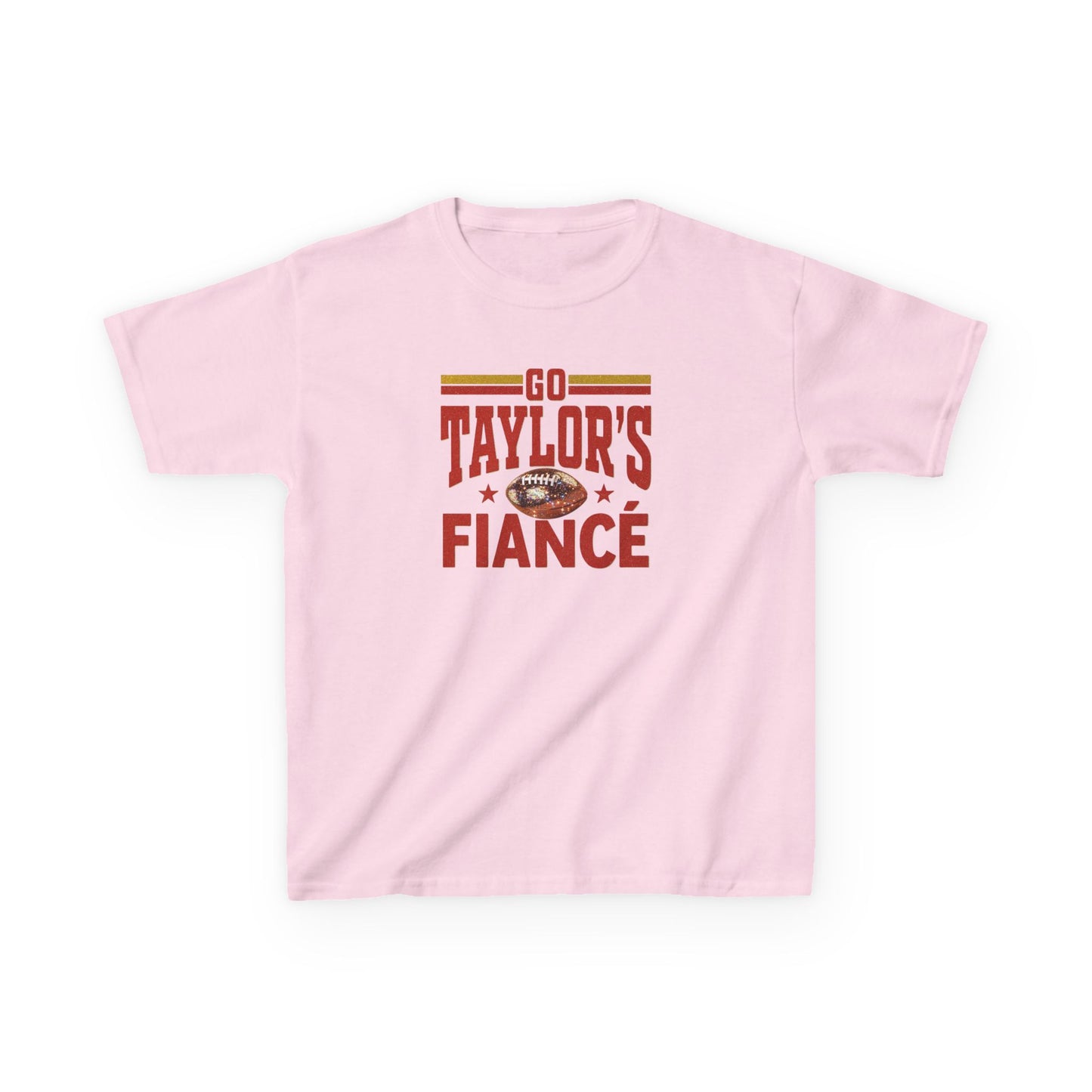 Kids Football Fiance' Themed Tee, Sports Apparel, Family Game Day Shirt, Cute Gift for Kids, Tailgate Outfit, Youth Cotton T-Shirt, Birthday Gift