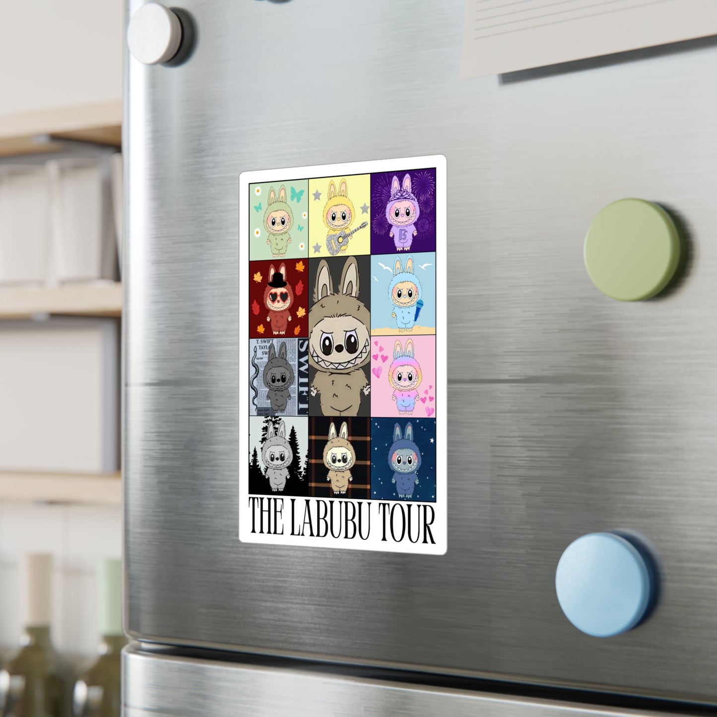 Character Tour Vinyl Sticker, Cute Art Stickers for Laptops, Water Bottles, Dorm Decor, Swiftie Sticker