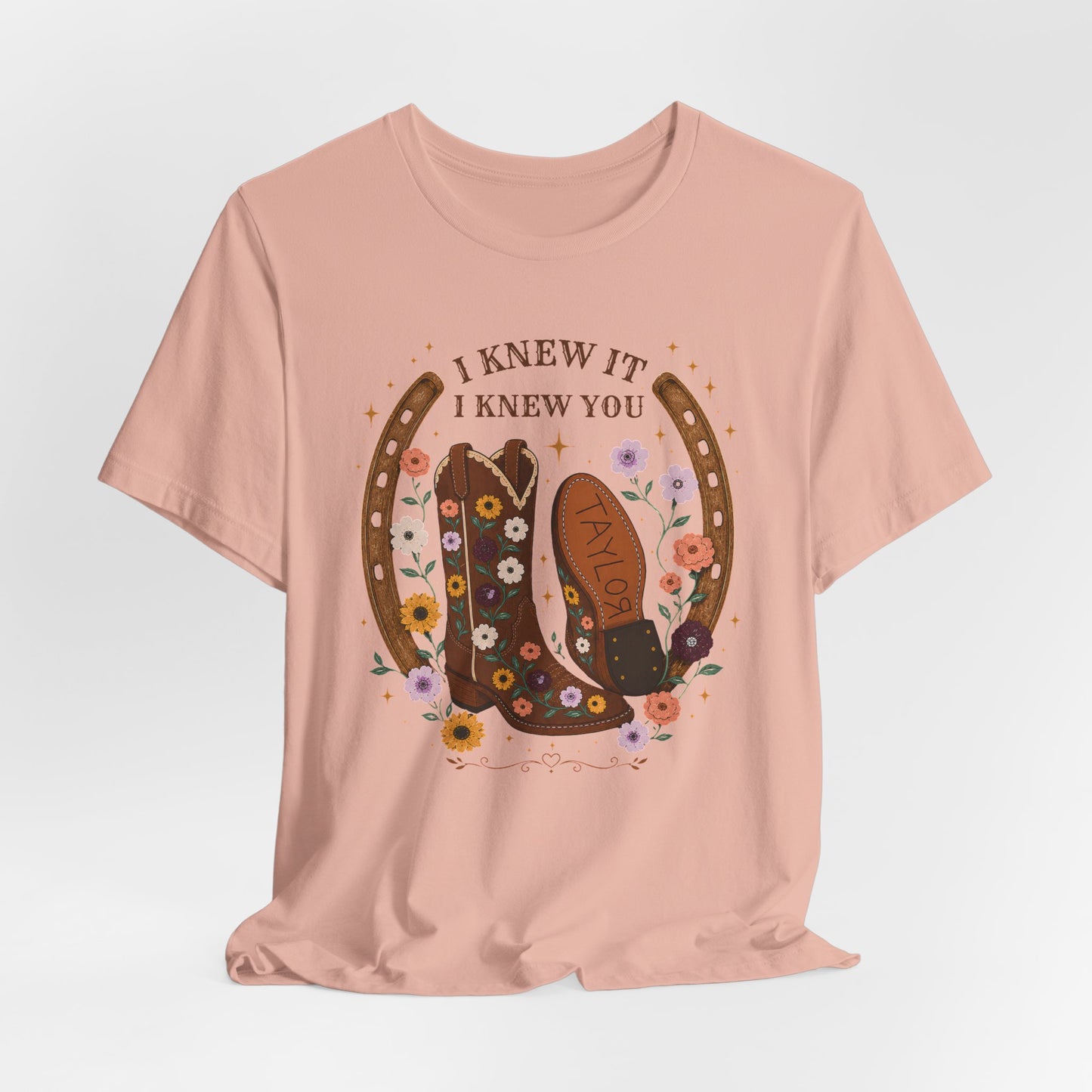 I Knew It I Knew You Cowboy Boots Tee