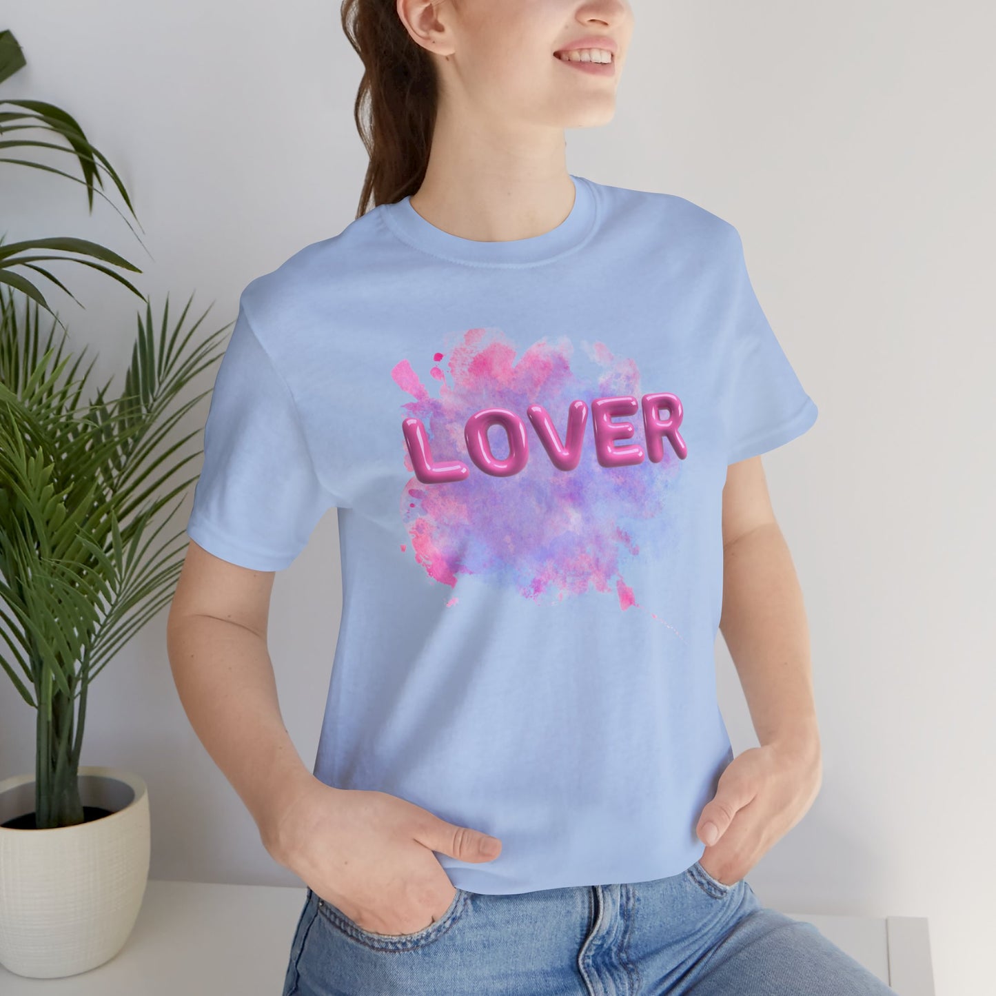 lover watercolor - Unisex Jersey Short Sleeve Tee