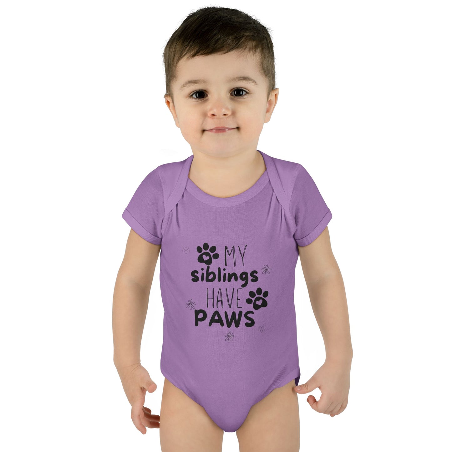 My siblings have paws Bodysuit, Cute Infant Onesie, Pet Lovers Baby Outfit, Baby Shower Gift, Adorable Newborn Clothes