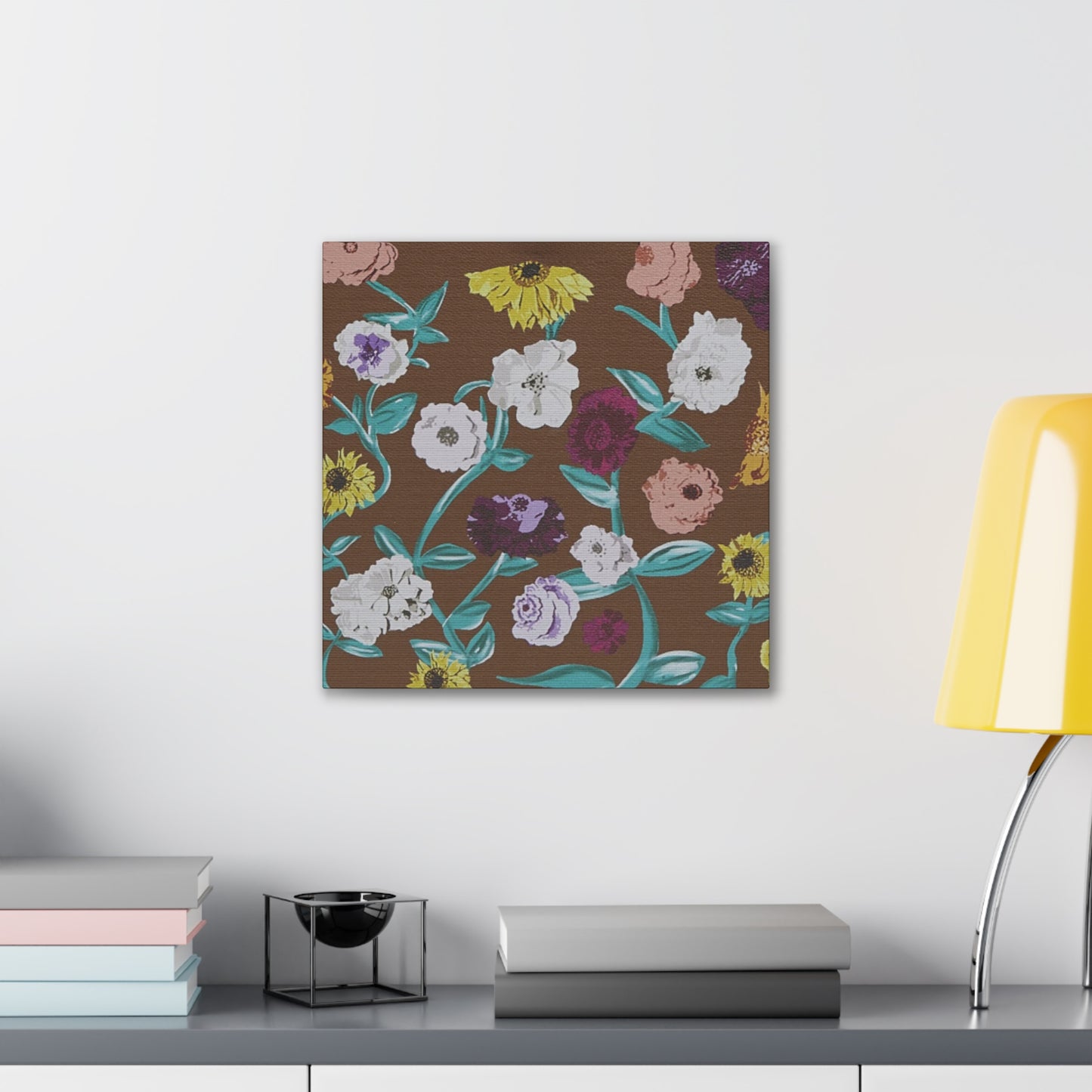 Surprise Song Piano Flowers - Vinyl Case Inspired - Canvas Wall Art