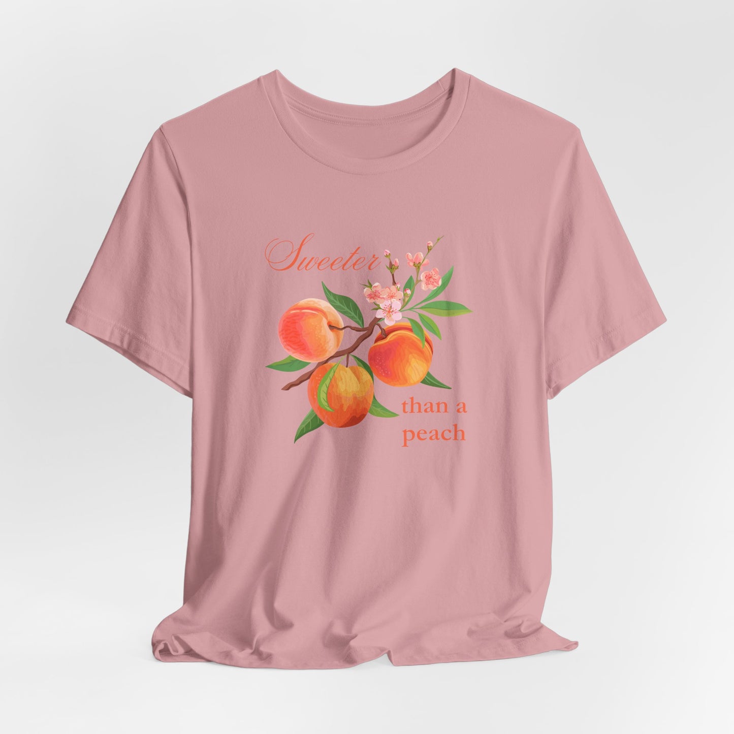 Sweeter than a Peach, Softer than a Kitten - Bella Canvas Unisex Jersey T-Shirt | Graphic Tee for Cat Lovers, Gifts for Her, Birthday Present, Casual Wear, Peach and Kitten Designs