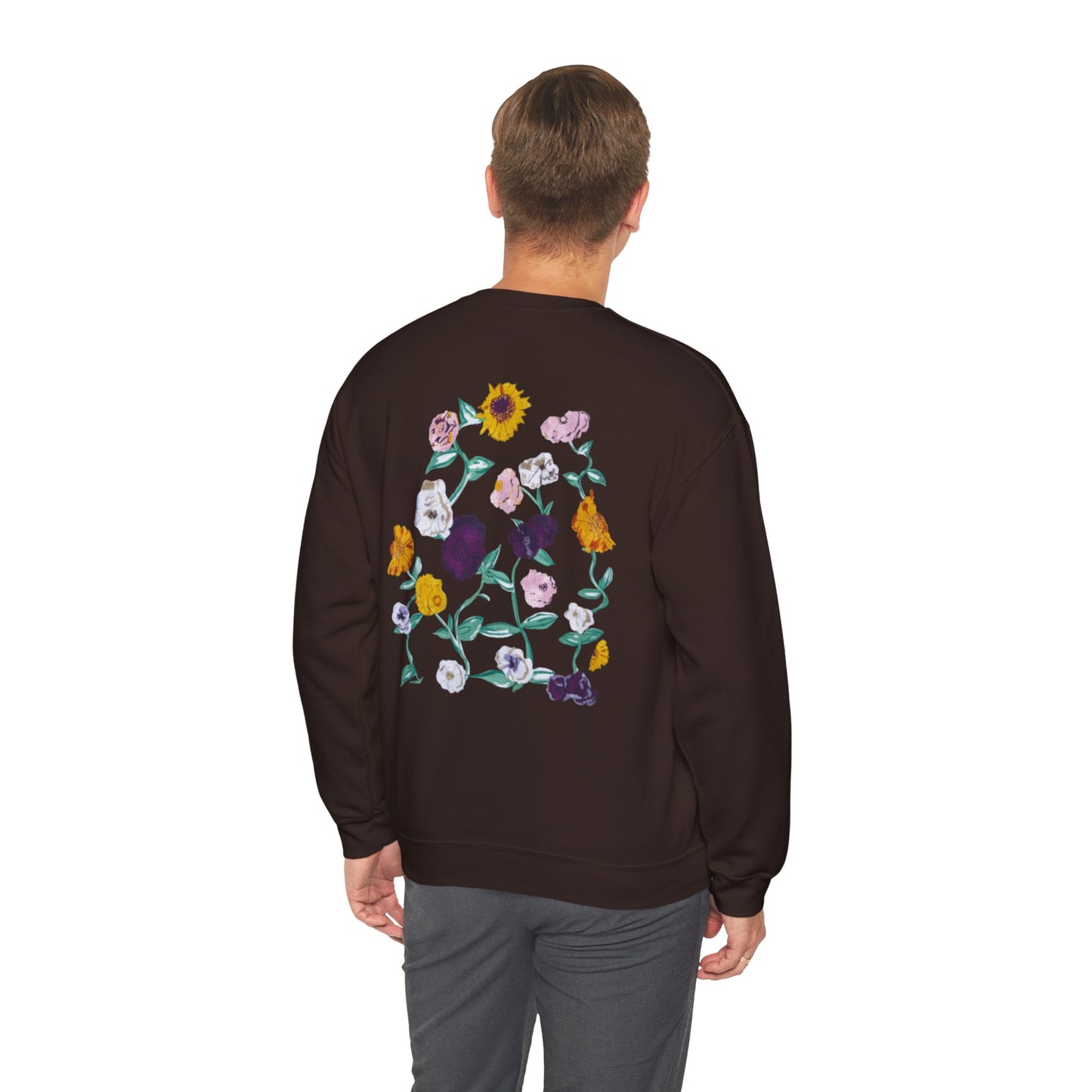 Surprise Song Piano Flowers - Unisex Heavy Blend™ Crewneck Sweatshirt