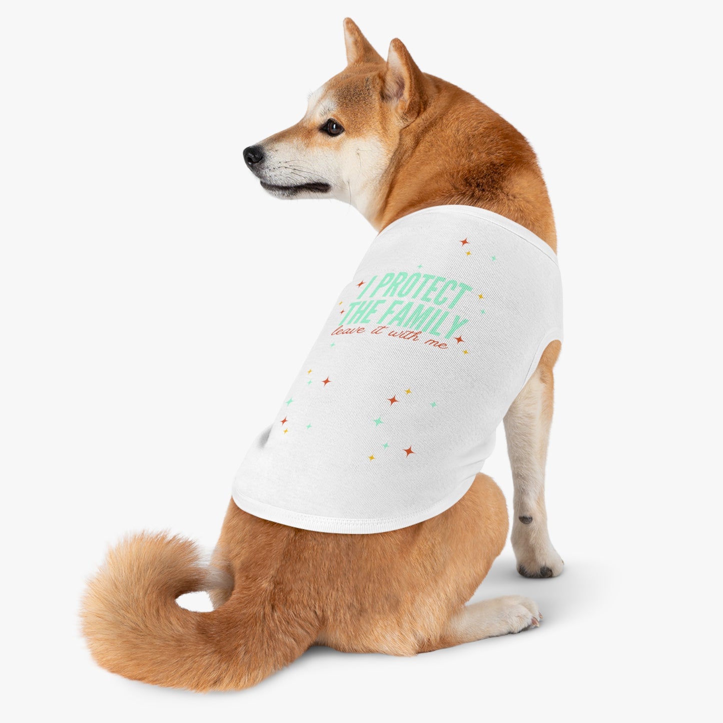 I Protect the Family -  Pet Tank Top - I Protect The Family, Cute Dog Shirt, Pet Apparel for Dog Lovers, Trendy Dog Outfit, Pet Gift for Birthdays