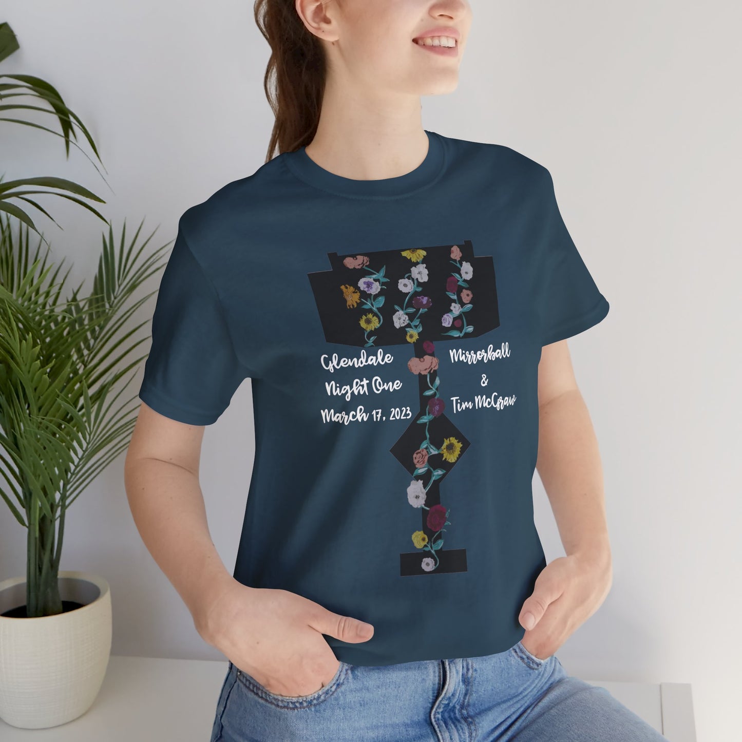 Custom Dates and Surprise Songs - Stage Flowers - Long Live - Unisex Jersey Short Sleeve Tee