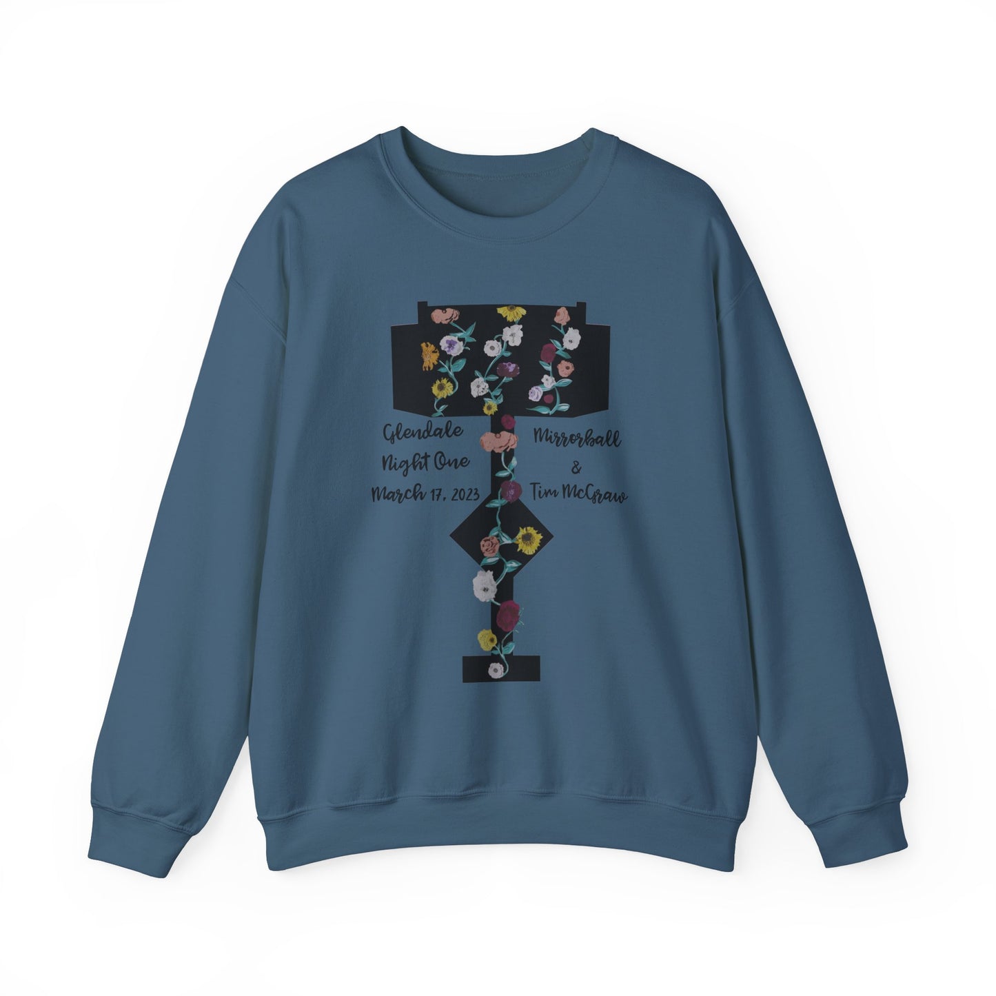 Custom Dates and Surprise Songs - Stage Flowers - Long Live - Unisex Heavy Blend™ Crewneck Sweatshirt