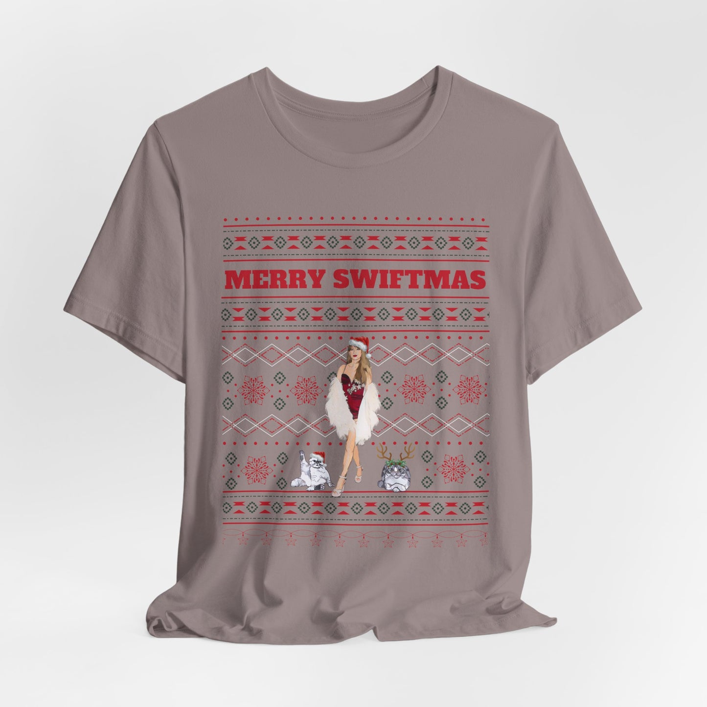 Ugly Swiftmas Sweater Unisex Jersey Short Sleeve Tee