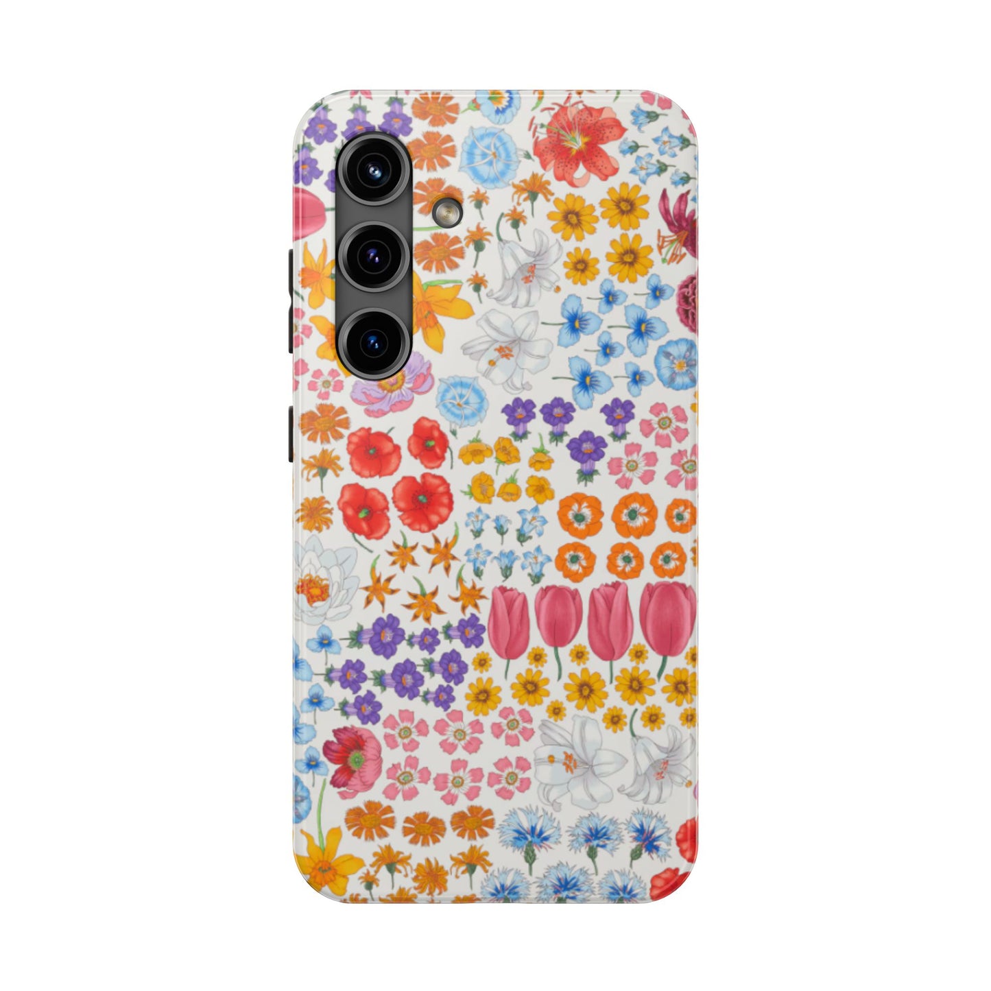 Vibrant Floral Tough Phone Case "Flora"- Durable Protection for Your Device