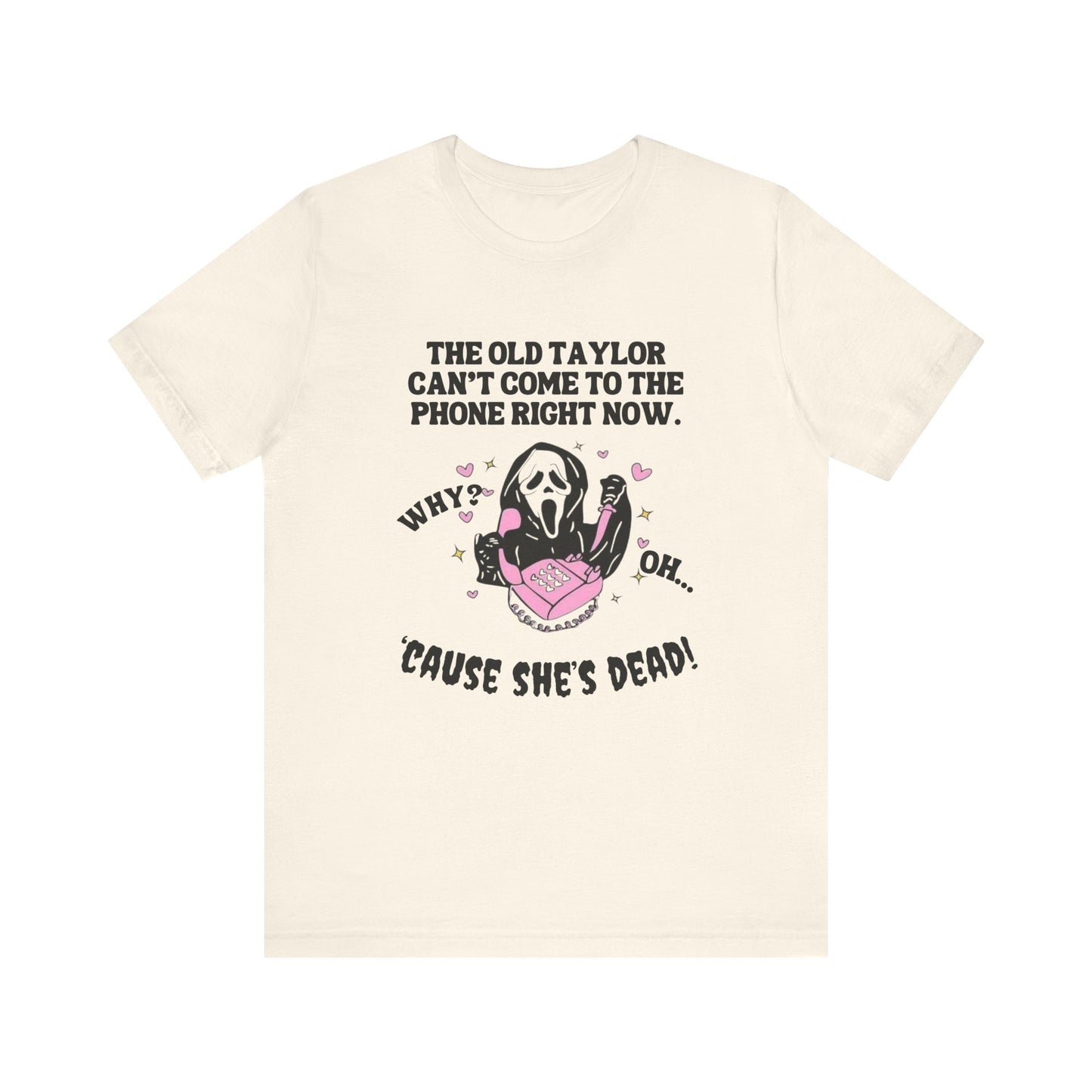 Swiftie Halloween Ghost Face - Unisex Jersey Short Sleeve Tee