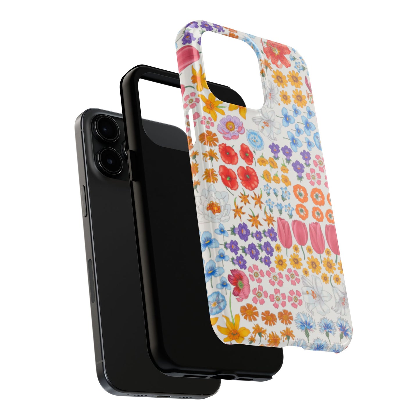 Vibrant Floral Tough Phone Case "Flora"- Durable Protection for Your Device