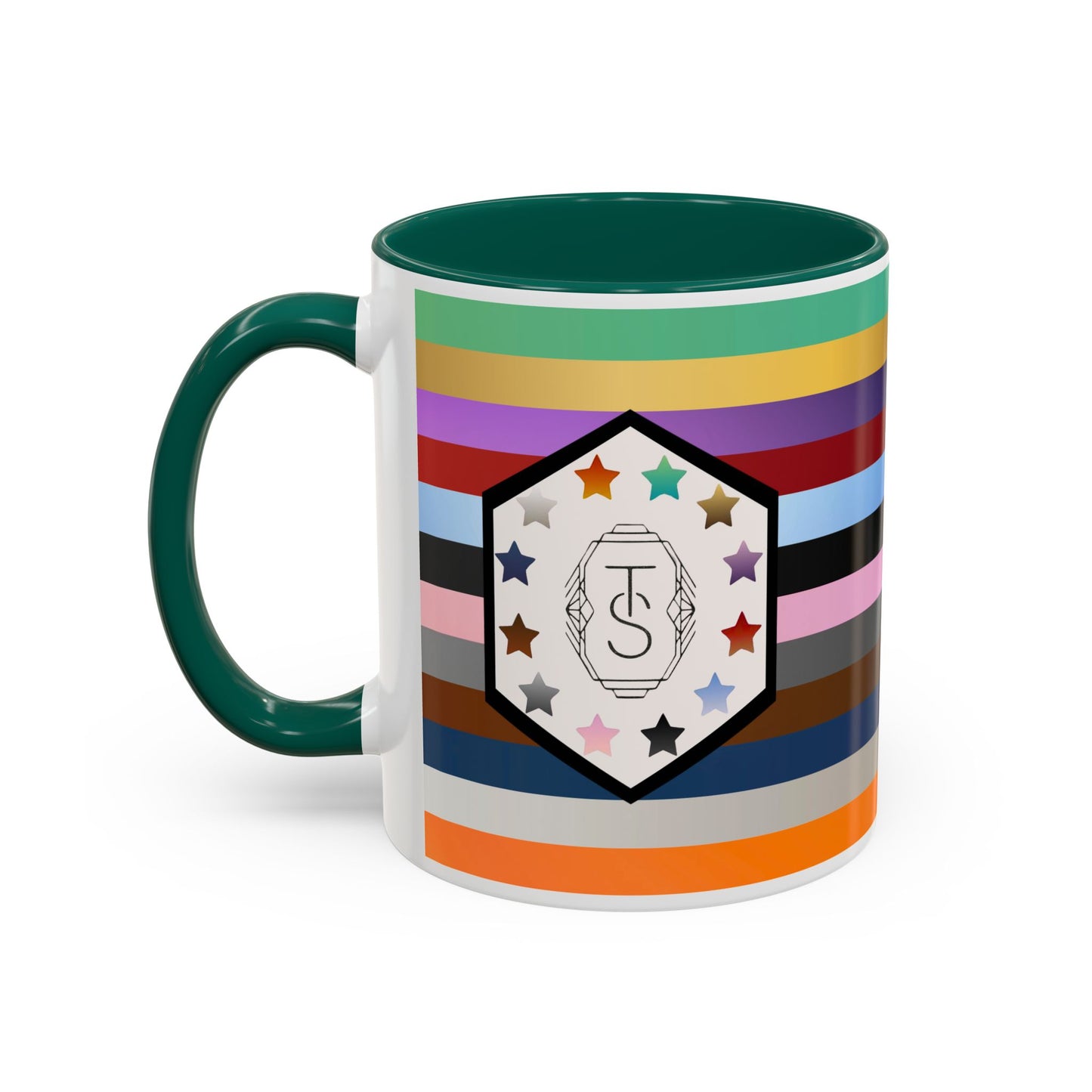 TAYpendence Day - Colorful Striped Coffee Mugs - Unique Gift for Coffee Lovers, Colorful Cups, Rainbow Mugs, Personalized Drinkware, Gift for Her