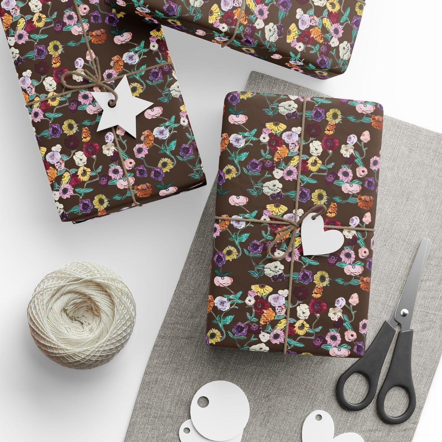 Acoustic Set Floral  Wrapping Paper Roll — Colorful Swiftie Flower Gift Wrap