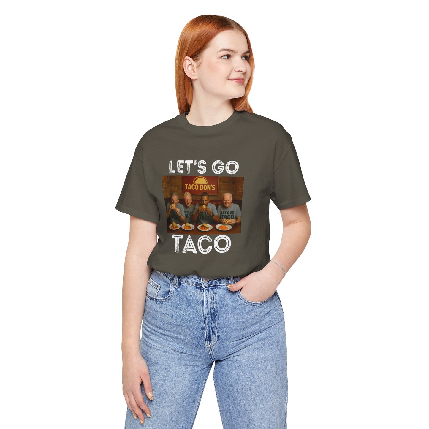 Let's Go Taco - Unisex Tee | Fun ANTI Trump Shirt, political, democrat, Casual Wear, Party Outfit, Unique Statement Top