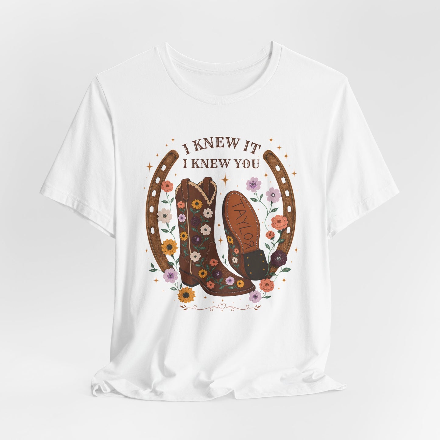 I Knew It I Knew You Cowboy Boots Tee