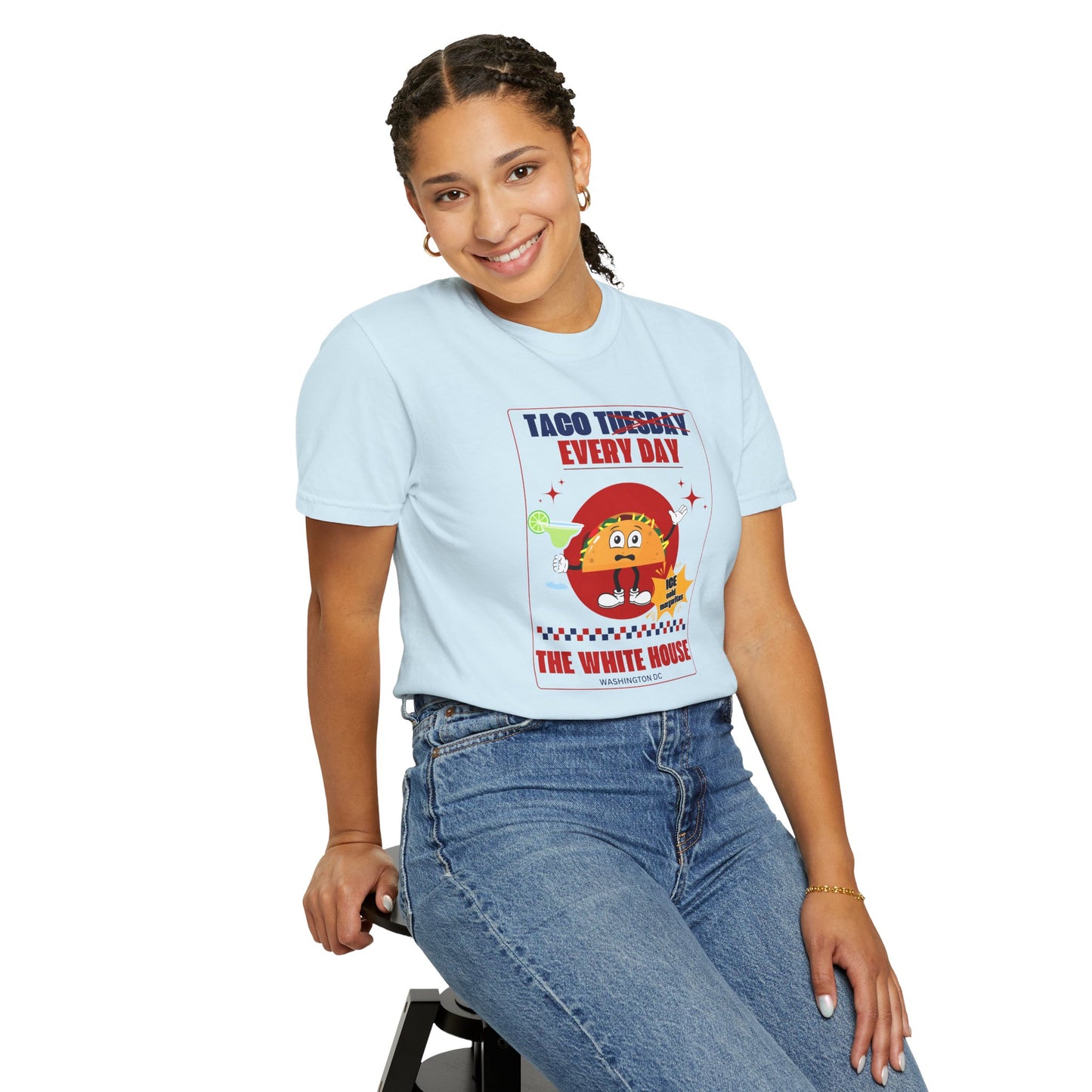 Taco Tuesday Trump Comfort Colors T-Shirt, Fun Graphic Tee, Unisex Casual Wear, Gift for Food Lovers, Everyday Apparel