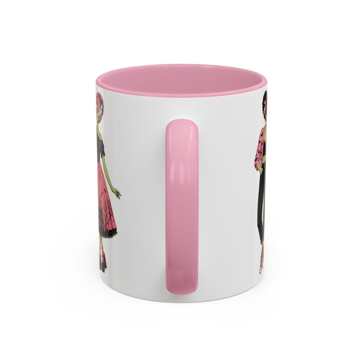 Pink Monster Brides Lesbian Couple Mug — 11 oz Coffee Cup