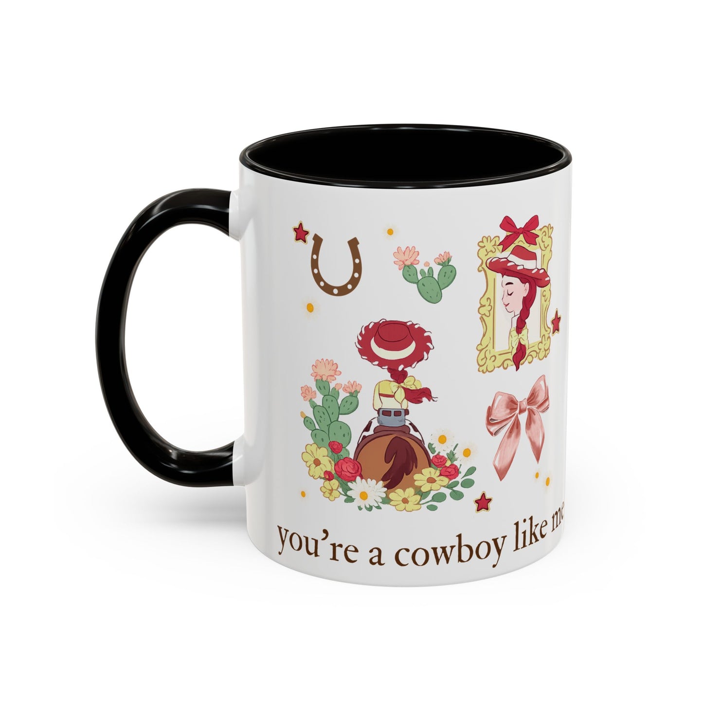 Cowgirl Cowboy Mug – "You're a Cowboy Like Me" Colorful 11oz Ceramic Coffee Cup
