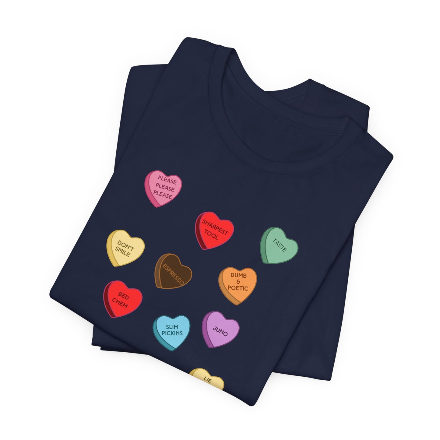 Sabrina SNS Candy Valentine Hearts - Unisex Jersey Short Sleeve Tee
