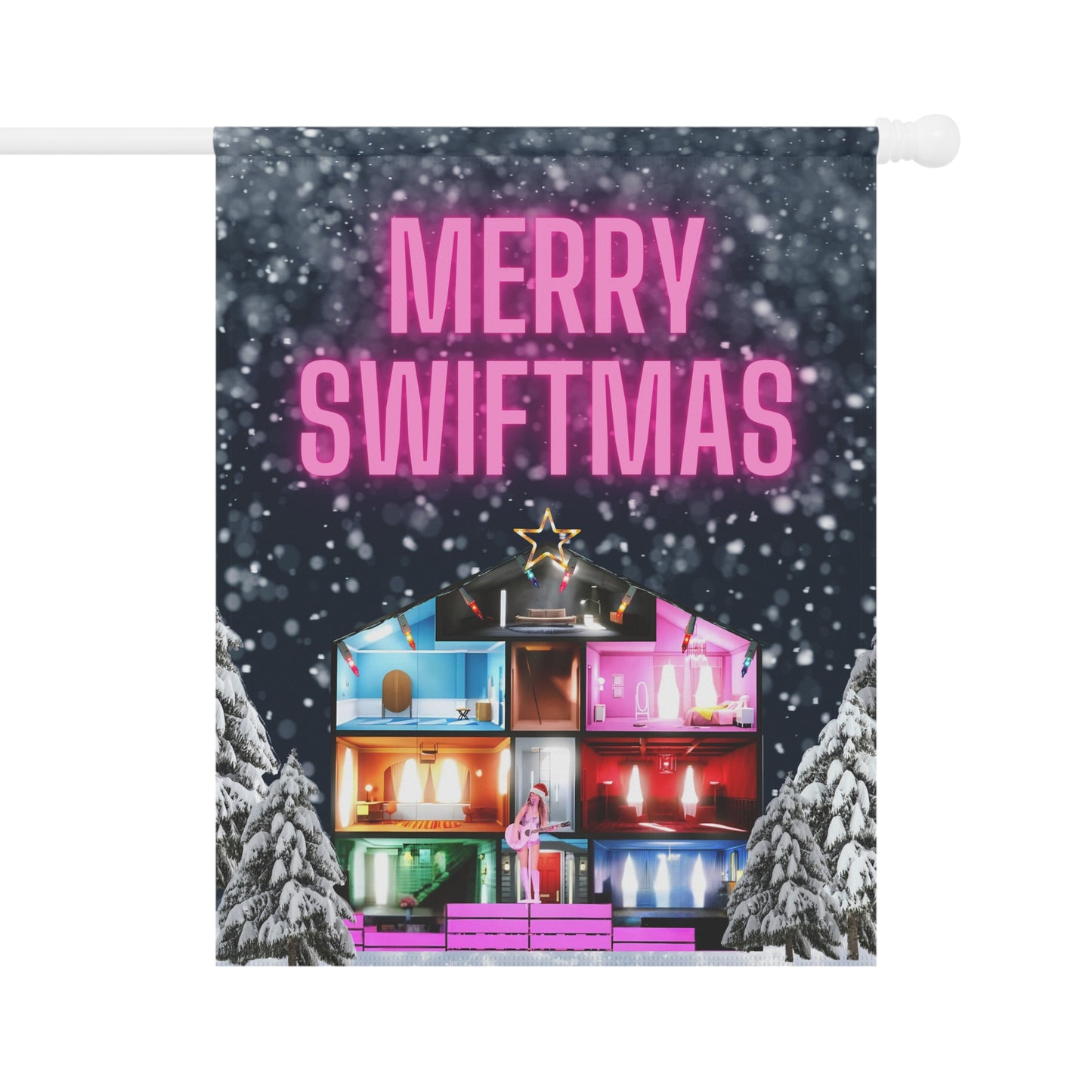 Festive Swiftmas Garden Banner