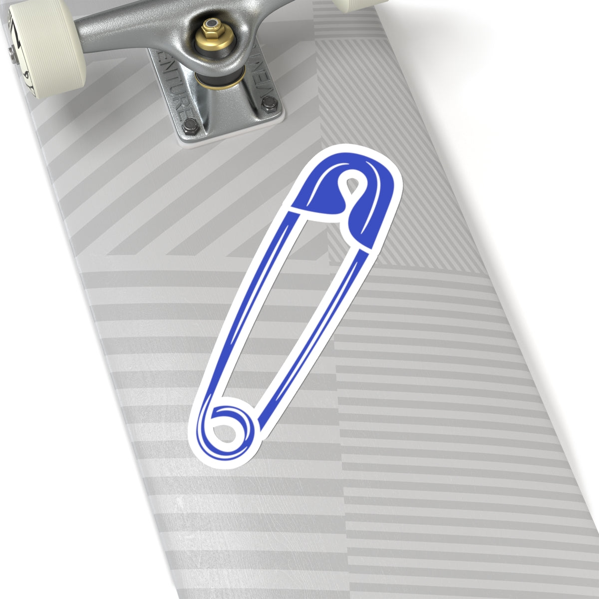 Safety Pin Sticker - Blue Support Symbol for Marginalized Groups