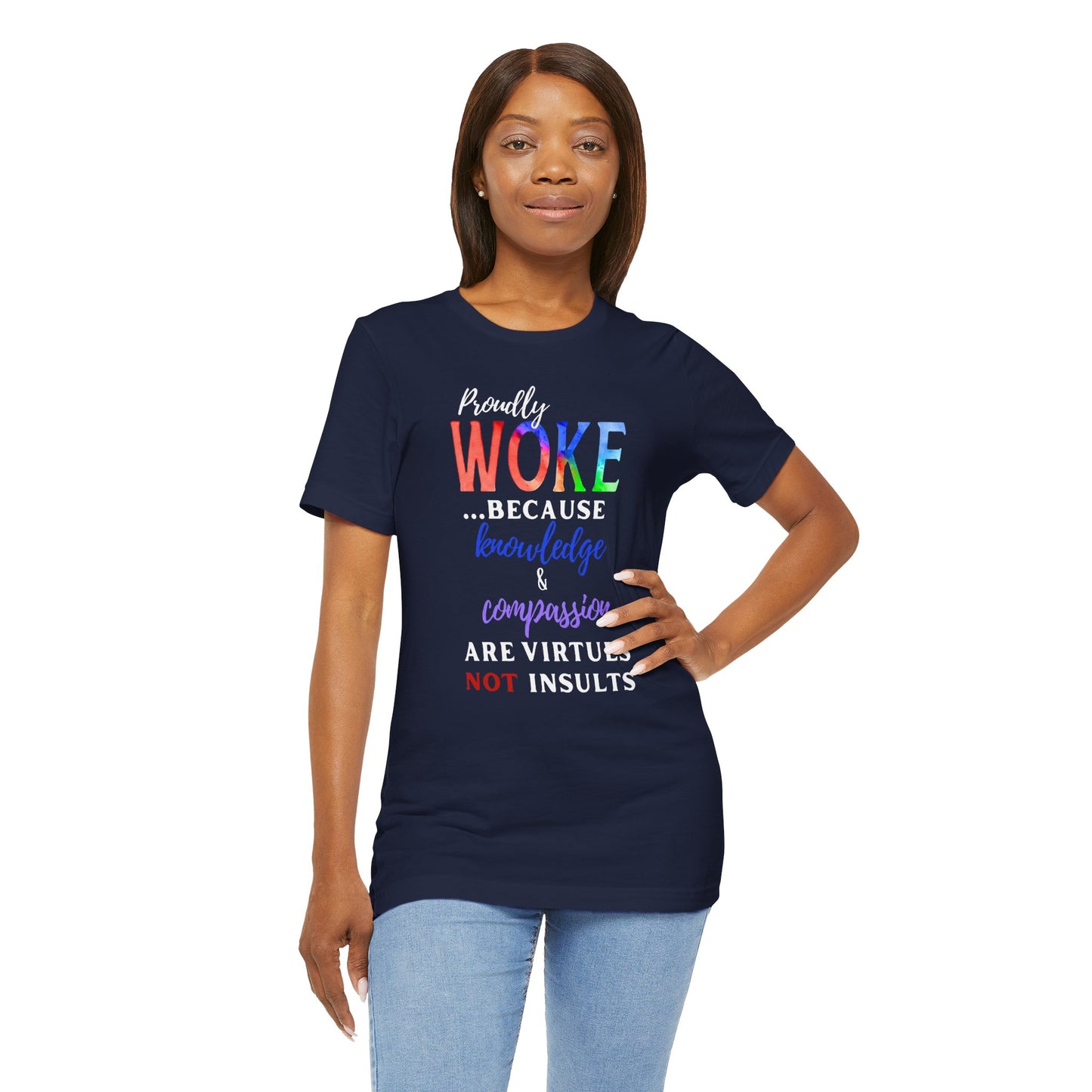 Proudly WOKE Short Sleeve Tee | Unisex T-Shirt for Activists, Social Justice Events, Casual Wear, Gift for Friends, Inclusive [...]