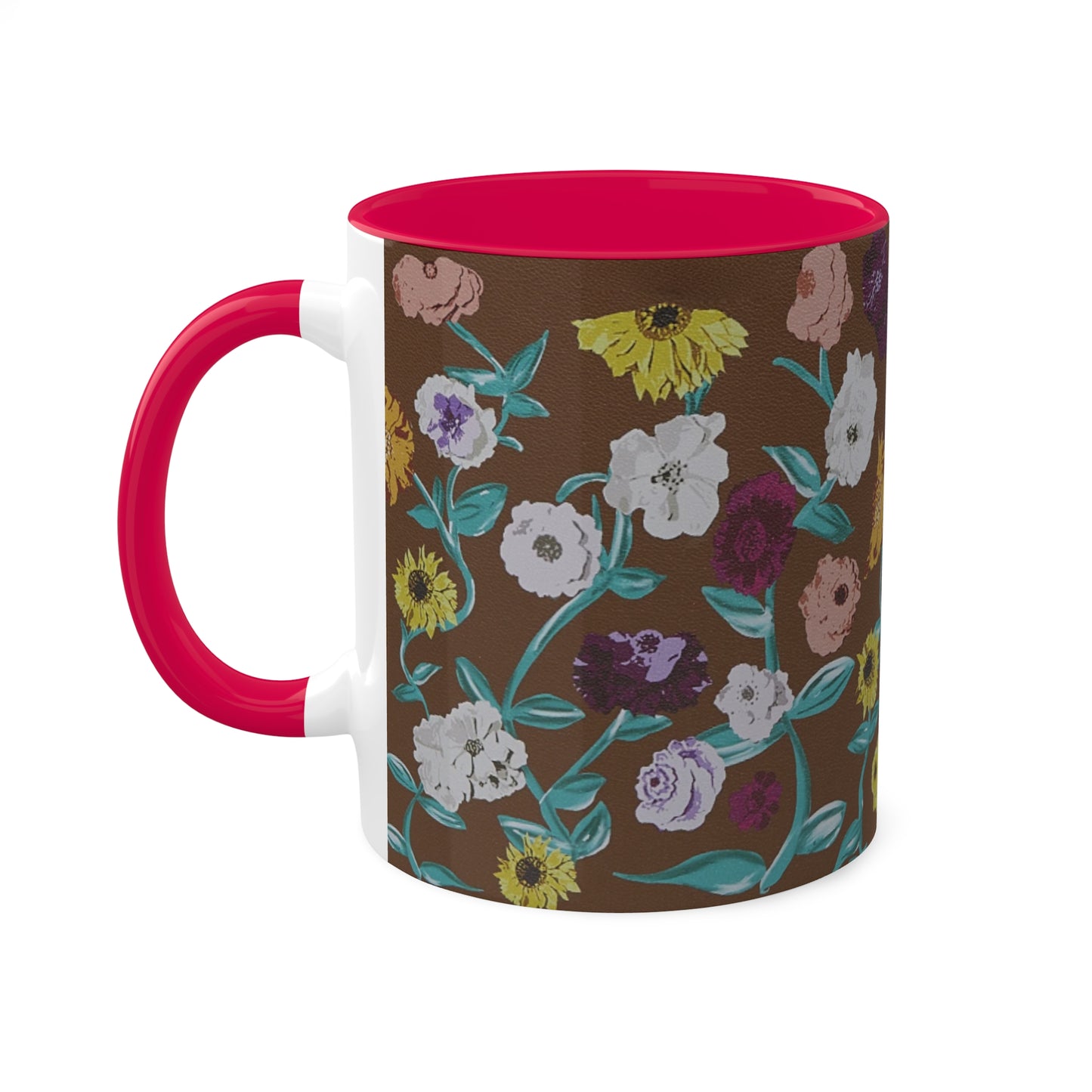 Surprise Song Piano Flowers - Vinyl Case Inspired - Colorful Mugs, 11oz