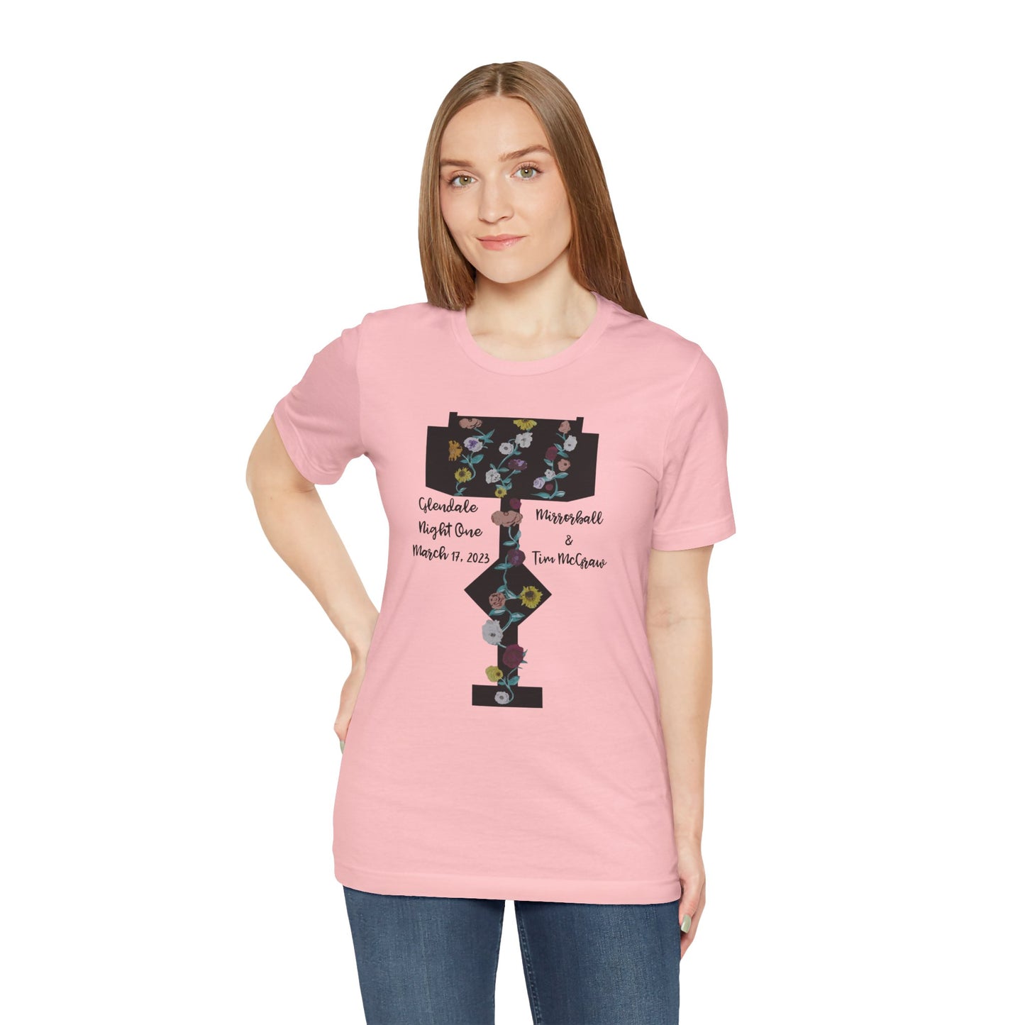 Custom Dates and Surprise Songs - Stage Flowers - Long Live - Unisex Jersey Short Sleeve Tee