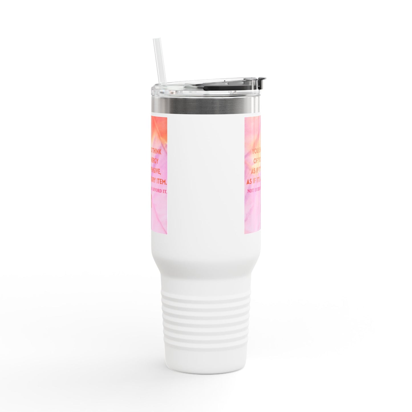 Luxury Energy Inspirational Insulated Travel Mug, 40oz - Motivational Coffee Cup, Perfect Gift for Self-Care, College Student Tumbler, Travel Mug, [...]