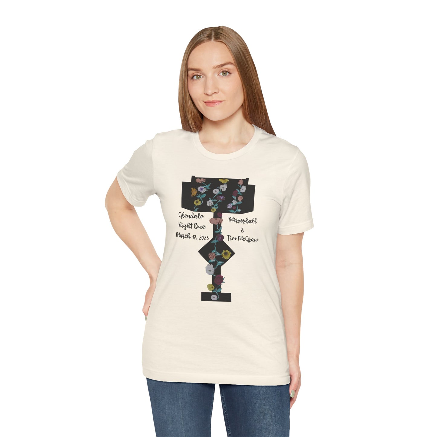 Custom Dates and Surprise Songs - Stage Flowers - Long Live - Unisex Jersey Short Sleeve Tee