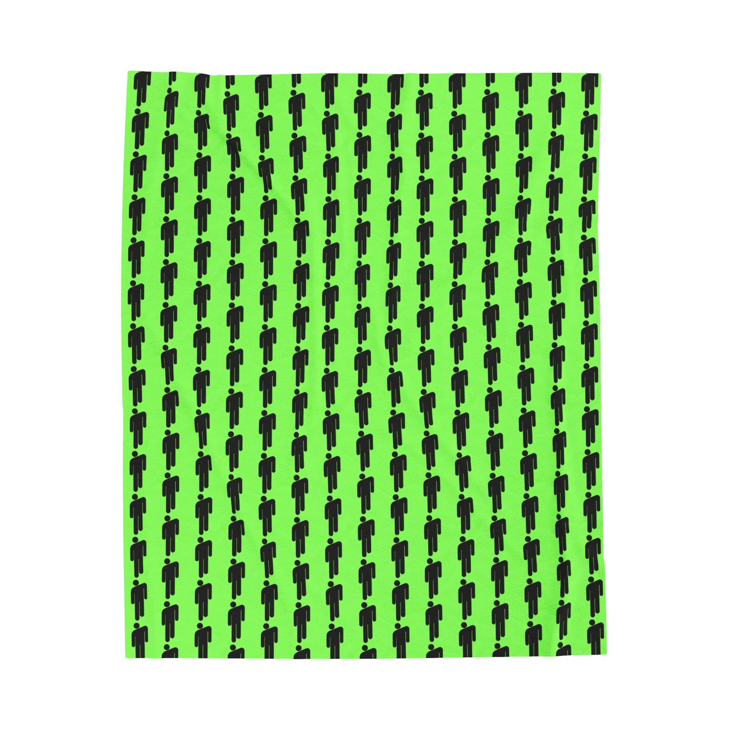 BOLD green - Velveteen Plush Blanket