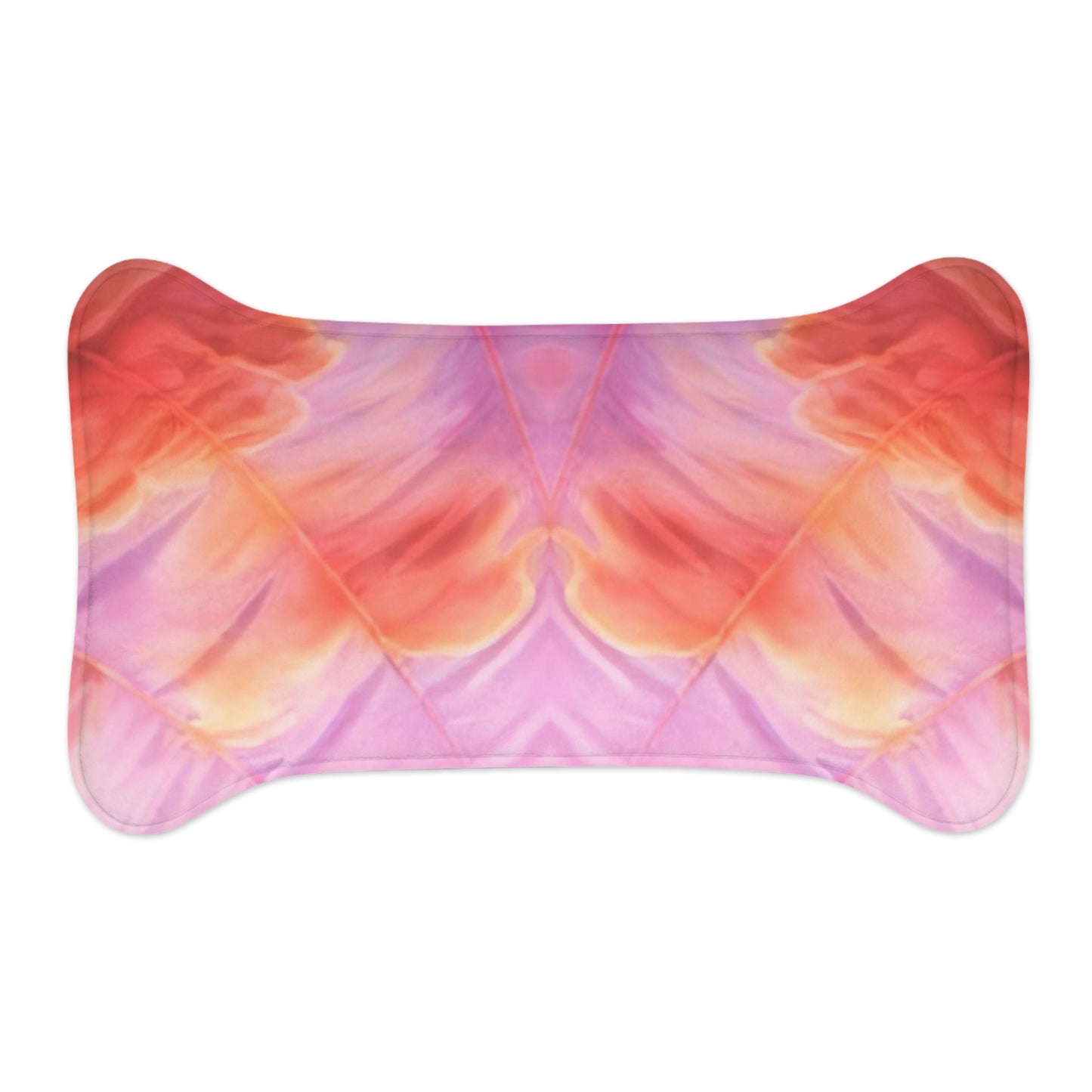 Miss Americana Pastel Floral Pet Feeding Mat — Waterproof, Non-Slip Bowl Placemat for Dogs & Cats