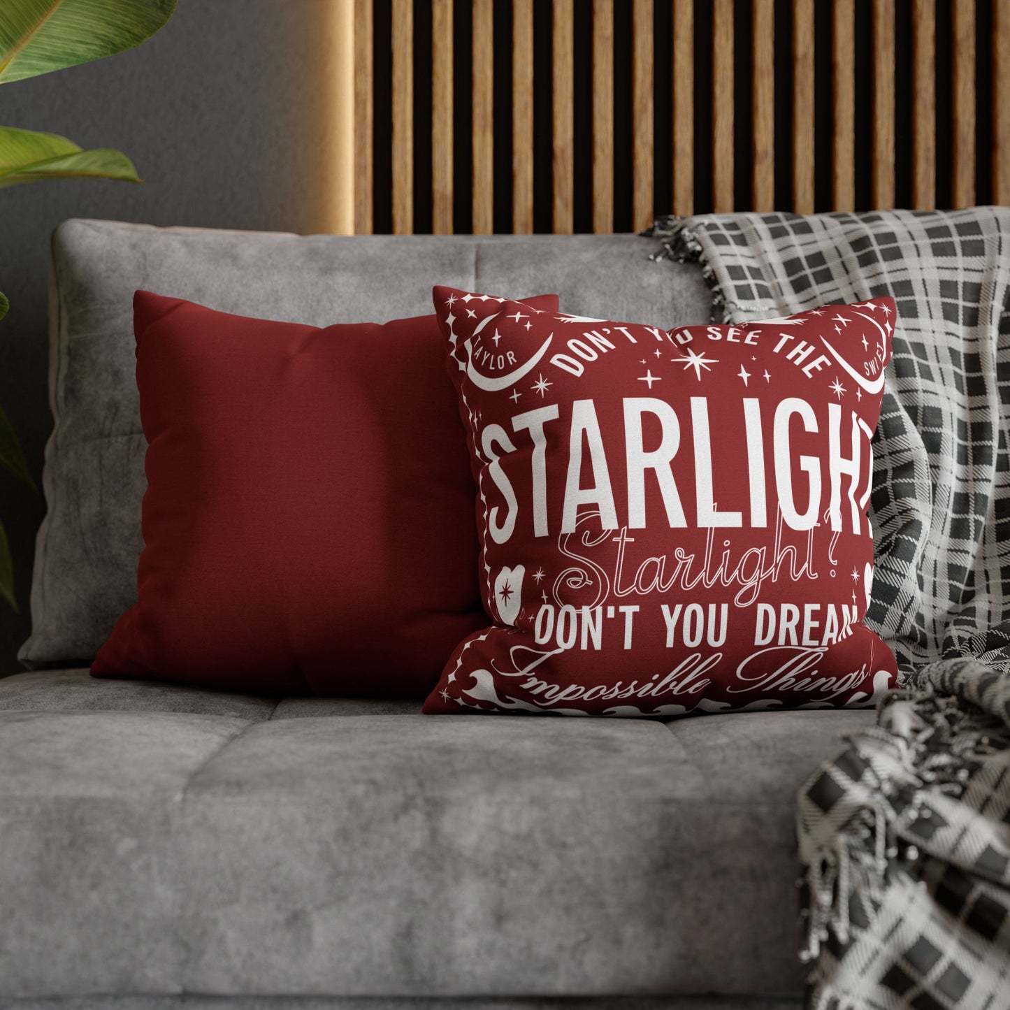 Starlight Polyester Square PILLOWCASE