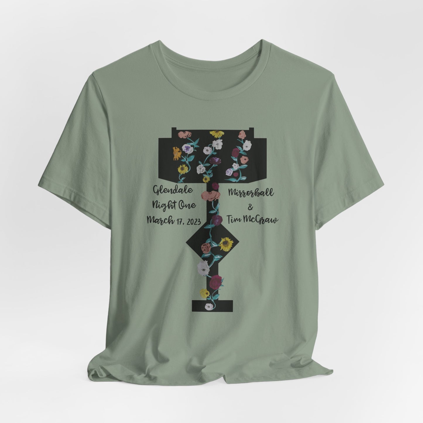 Custom Dates and Surprise Songs - Stage Flowers - Long Live - Unisex Jersey Short Sleeve Tee