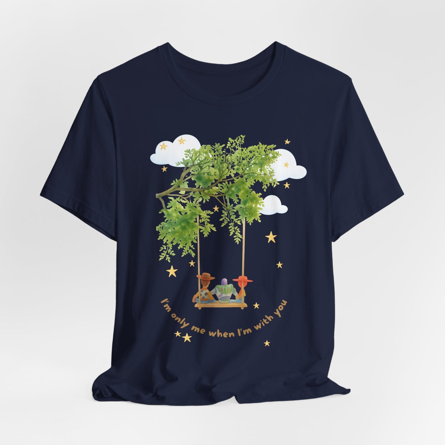 Tree Swing Cute Illustration Tee — I'm only me when I'm with you