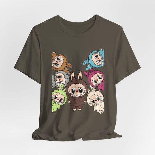 Cute Character Tee, Unisex Graphic T-Shirt, Fun Casual Wear, Trendy Tee, Playful Everyday Outfit