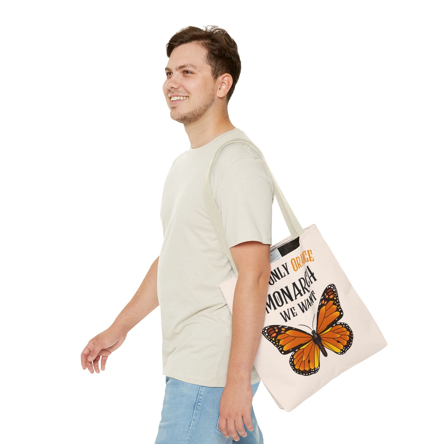 The Only Orange Monarch We Want Tote Bag - Perfect for Nature Lovers, Eco-Friendly Chic, Gift for Activists, Summer Outing, Stylish Carryall