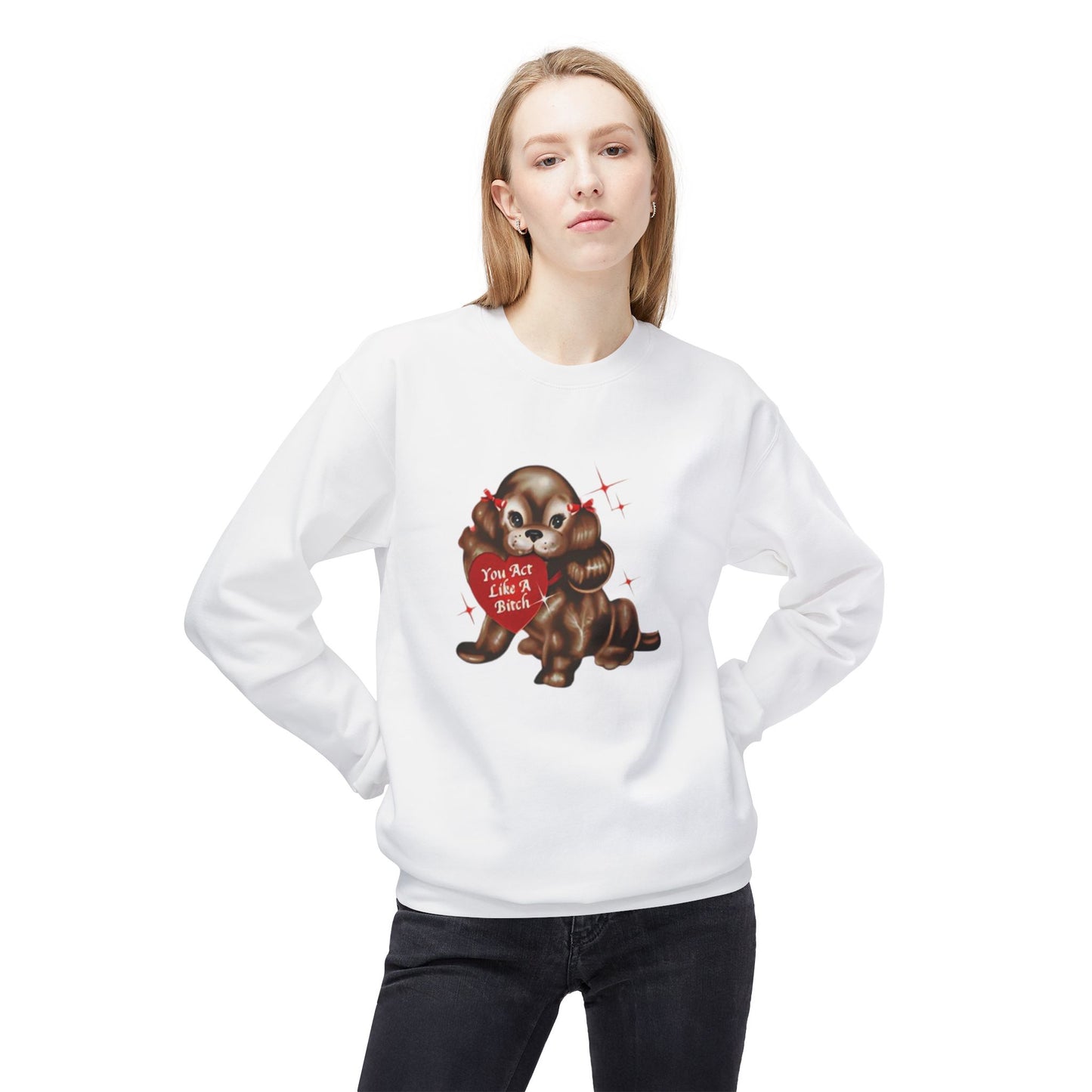 like a bitch sabrina - short n' sweet - Unisex Midweight Softstyle Fleece Crewneck Sweatshirt