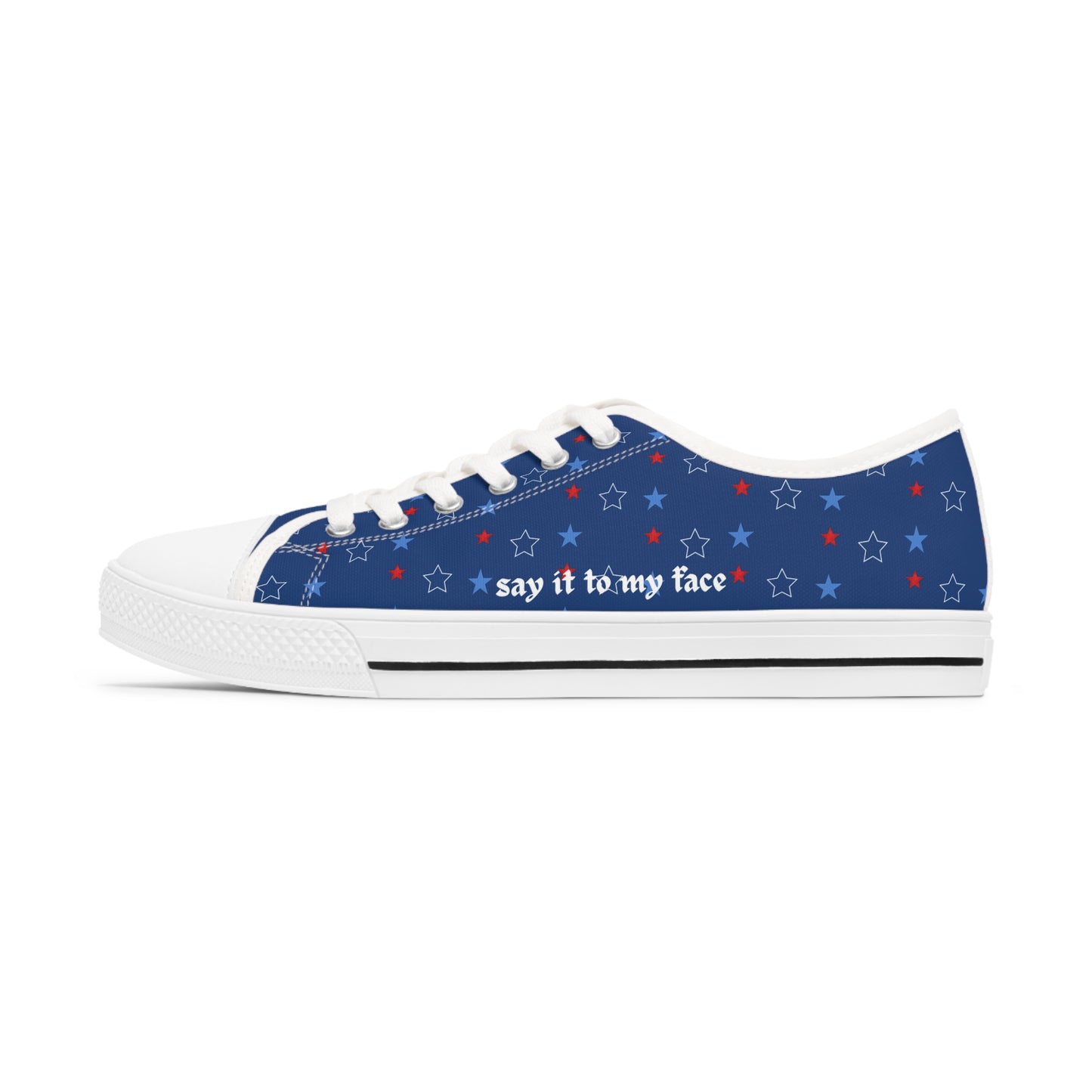 Chucks and Pearls - Kamala Harris 2024 - Women's Low Top Sneakers