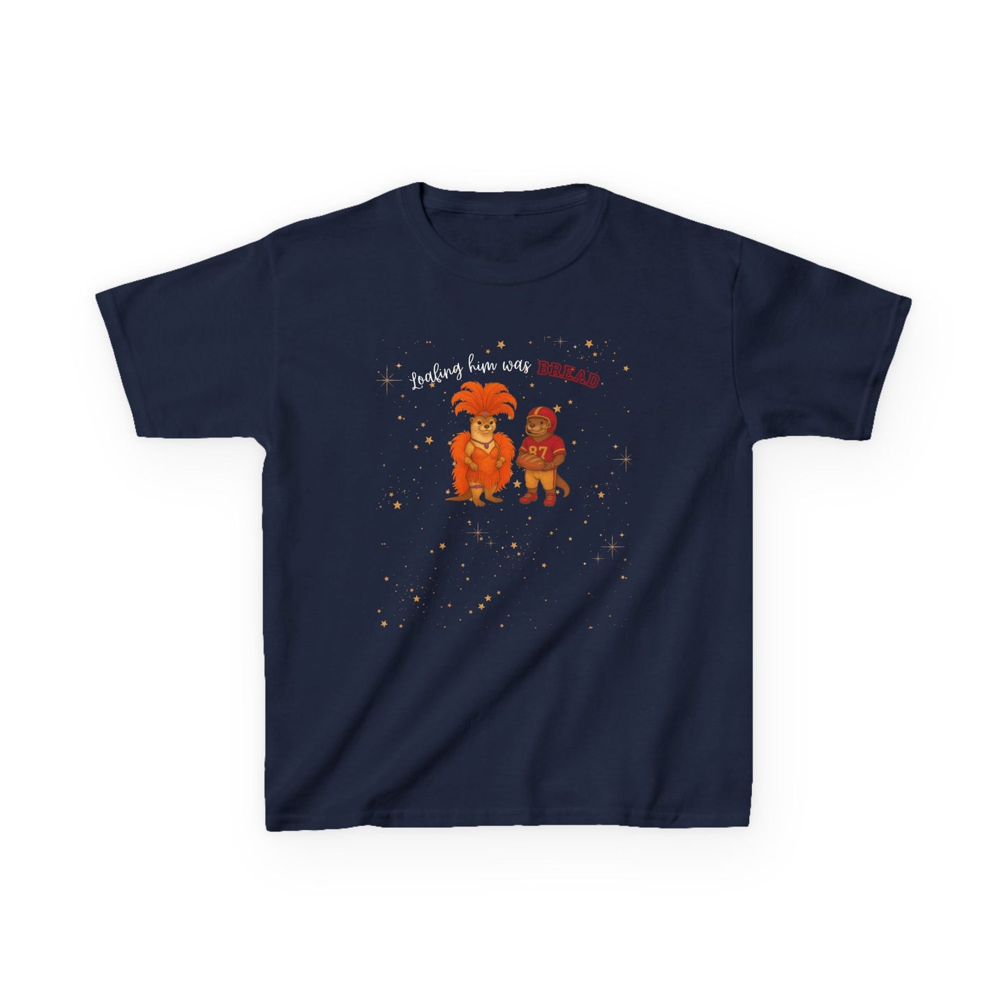 KIDS Tee Loafing him was Bread Otters - Fun and Playful Cotton Shirt for Boys and Girls, Kids Parties, Everyday Wear, Family Outings, [...]