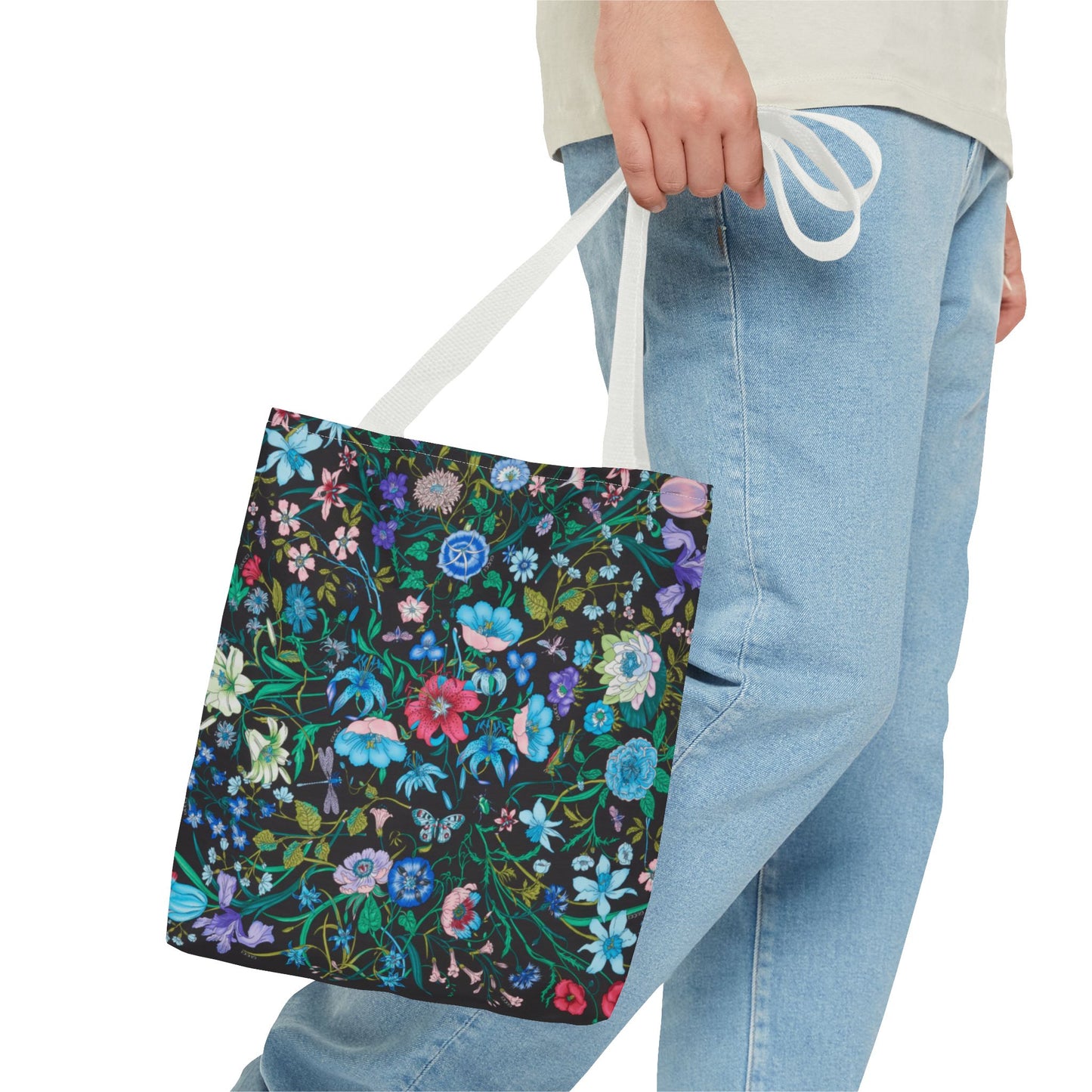 Vibrant Floral Tote Bag "Flora Inspired"- Stylish Reusable Shopping Bag for Eco-Friendly Living