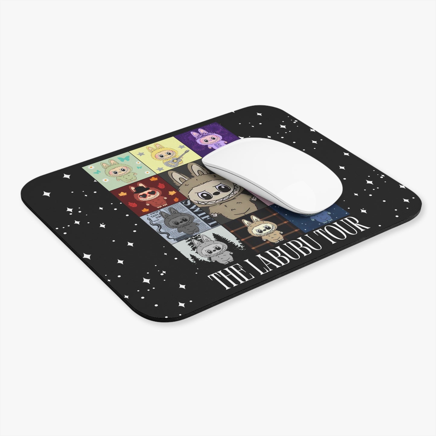 Cute Character Tour Mouse Pad | Swiftie Desk Accessory, Gaming Mouse Pad, Office Gift, Animal Lovers, Fun Workspace Decor