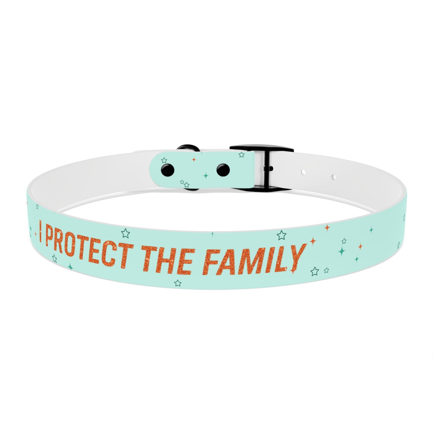 I PROTECT THE FAMILY Pet Collar, Stylish Pet Accessory, Personalized Dog Gear, Gift for Dog Lovers, Unique Pet Fashion