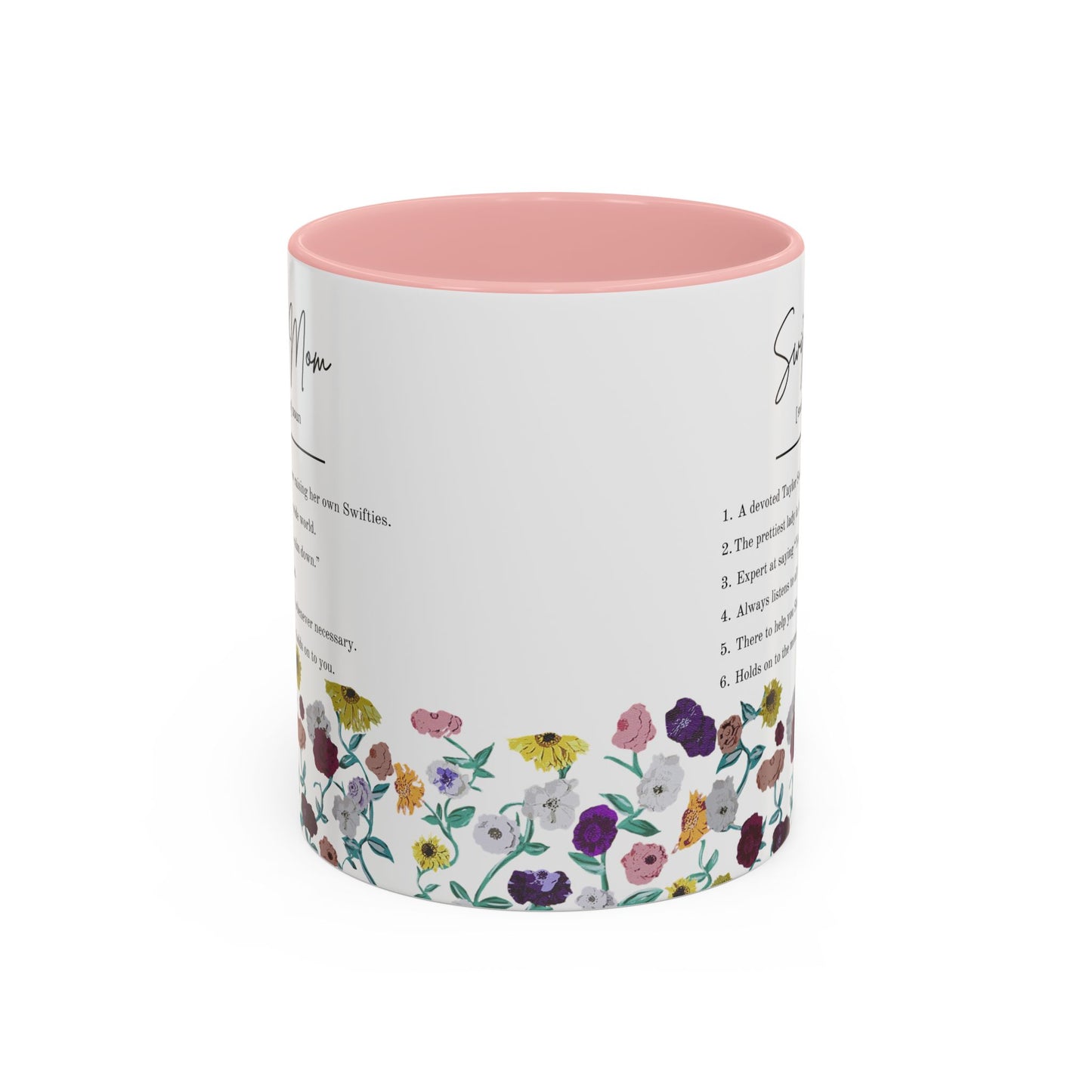 Swiftie Mom Acoustic Set Floral Piano Design - Accent Coffee Mug (11oz)