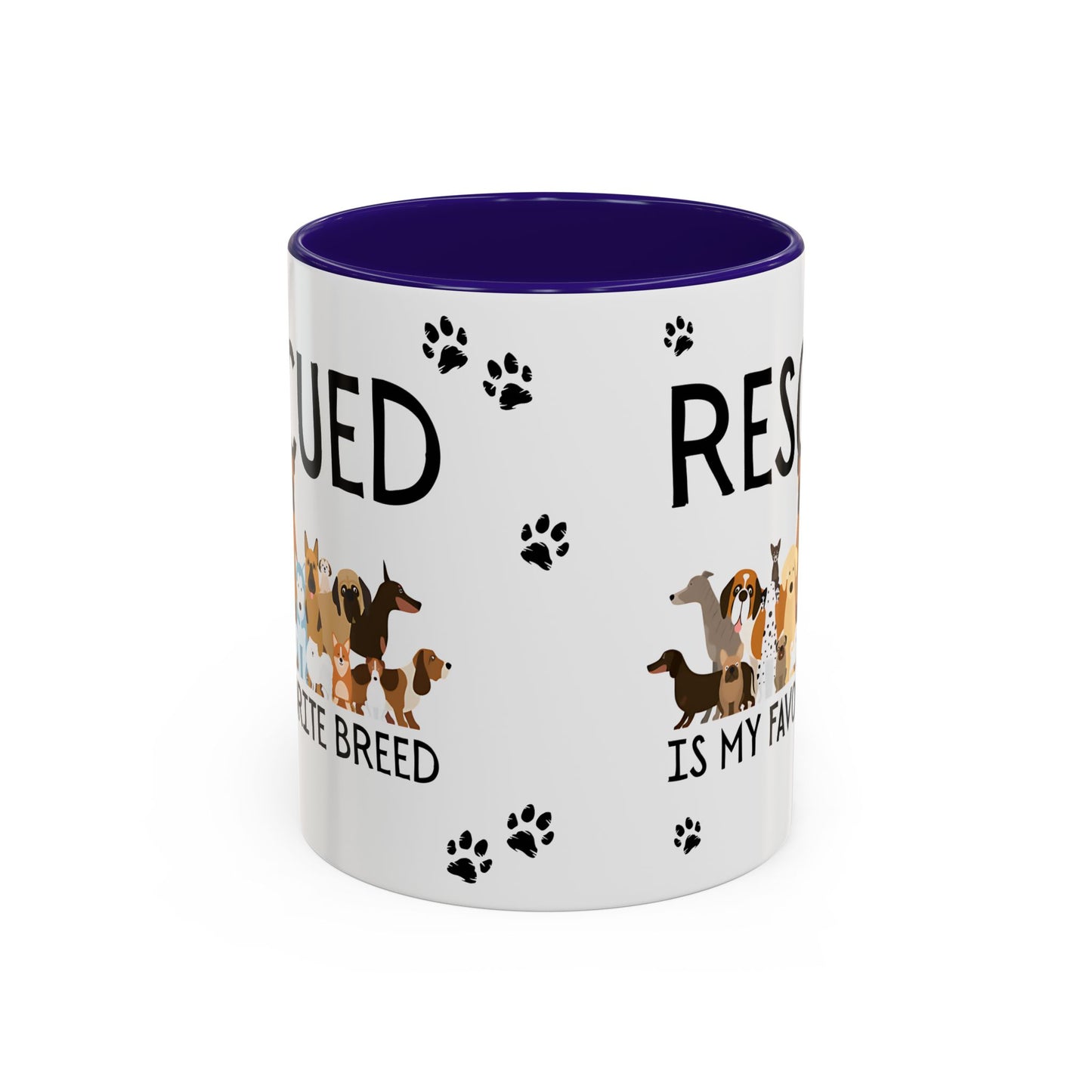 Colorful Dog Rescue Mugs - Perfect for Pet Lovers, Gift for Animal Advocates, 11oz