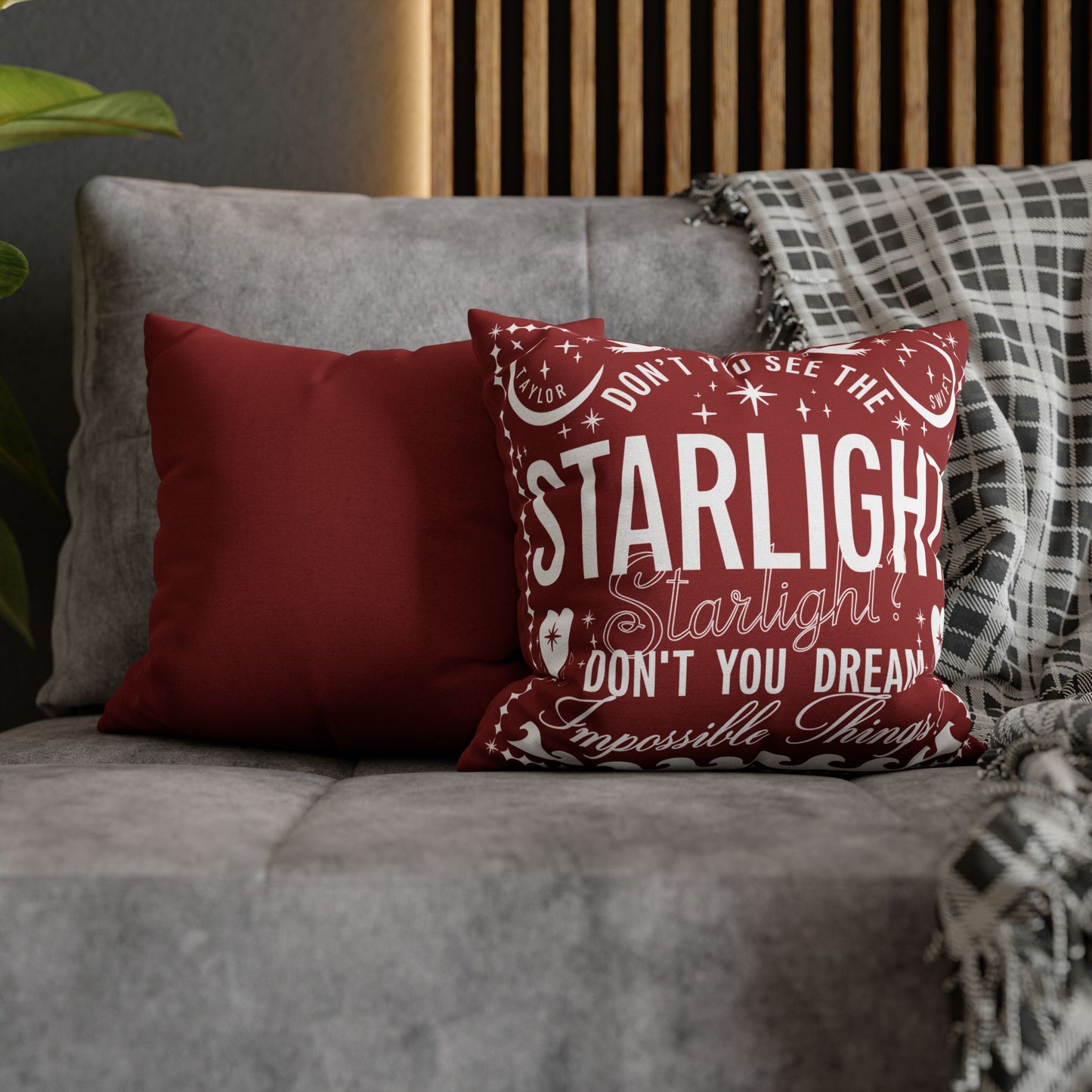 Starlight Polyester Square PILLOWCASE