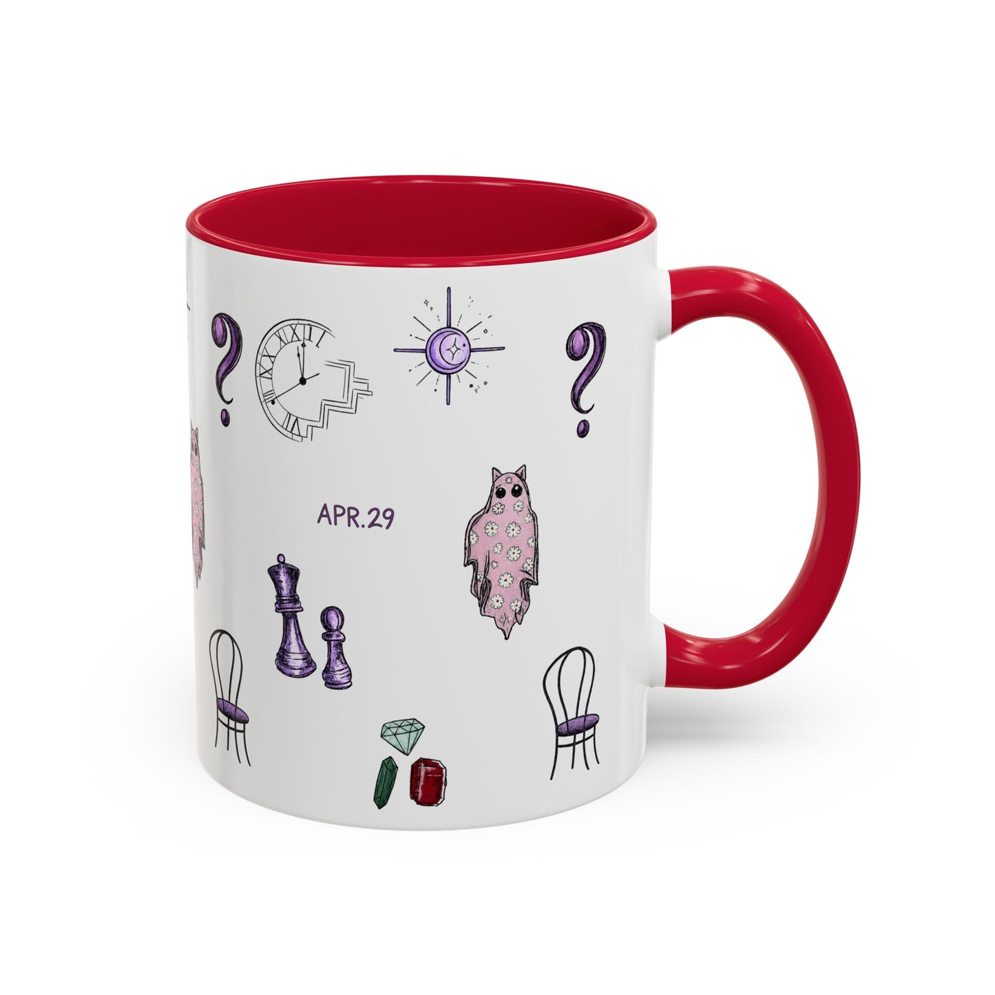 Midnights Icons Coffee Mug — Cute Illustrated Symbol Collage (11oz)
